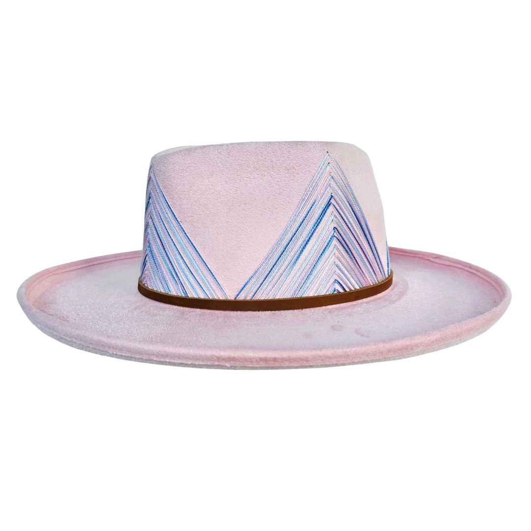 Eliana Diamond Crown Hat - Pink