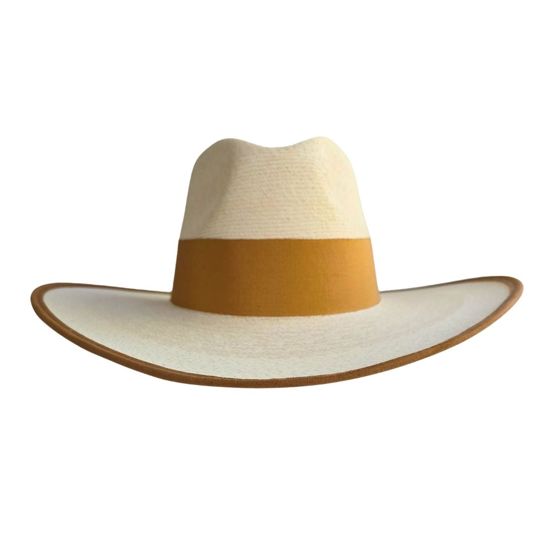 Fia Straw Western Crown Hat