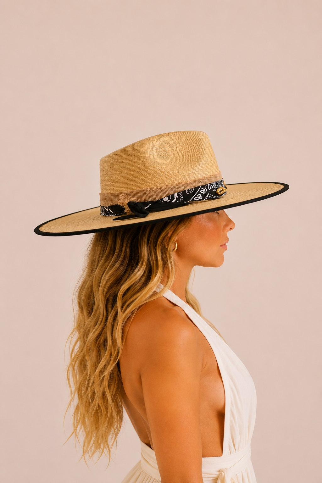 Foteini Straw Western Crown Hat