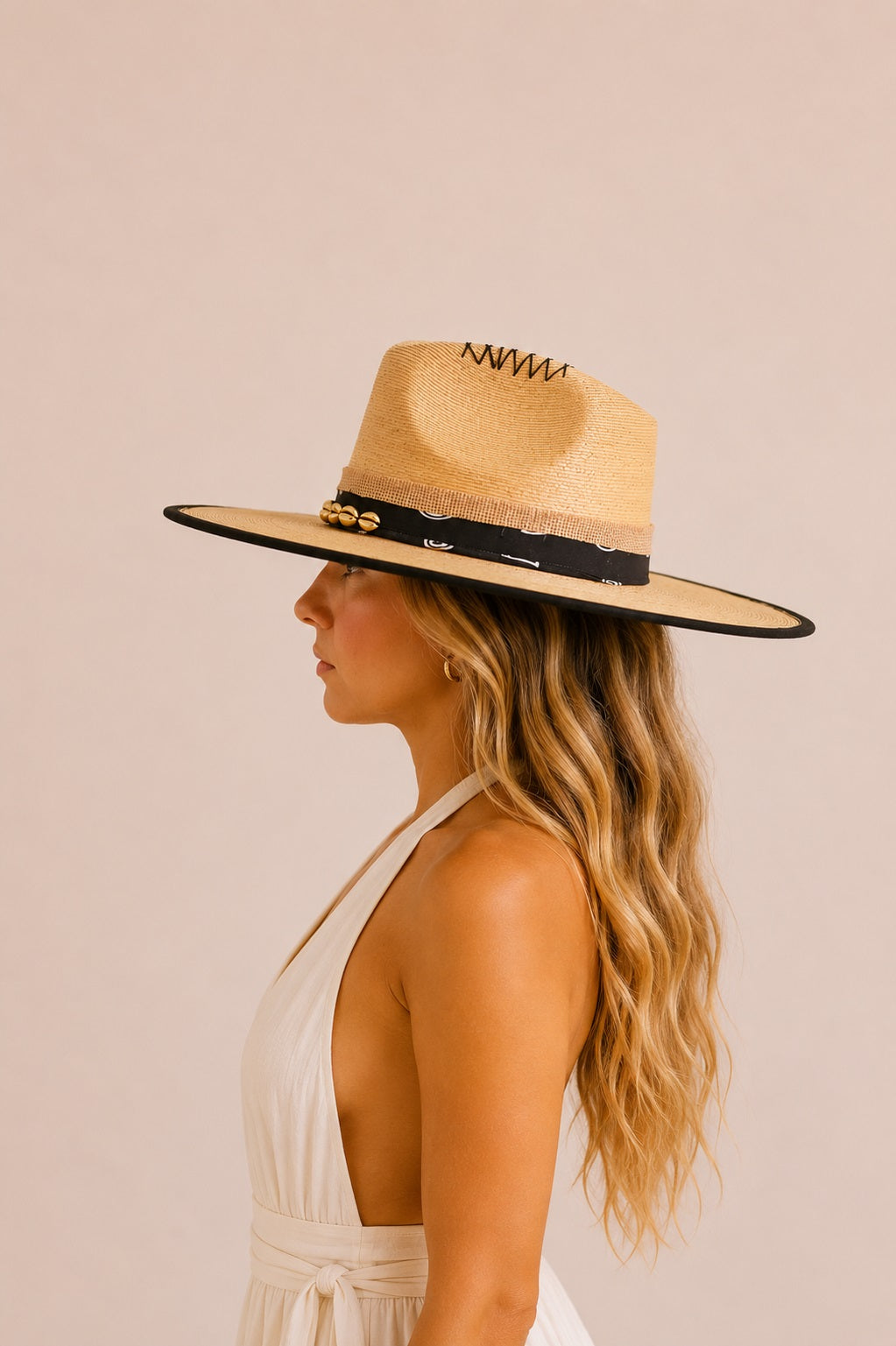 Foteini Straw Western Crown Hat