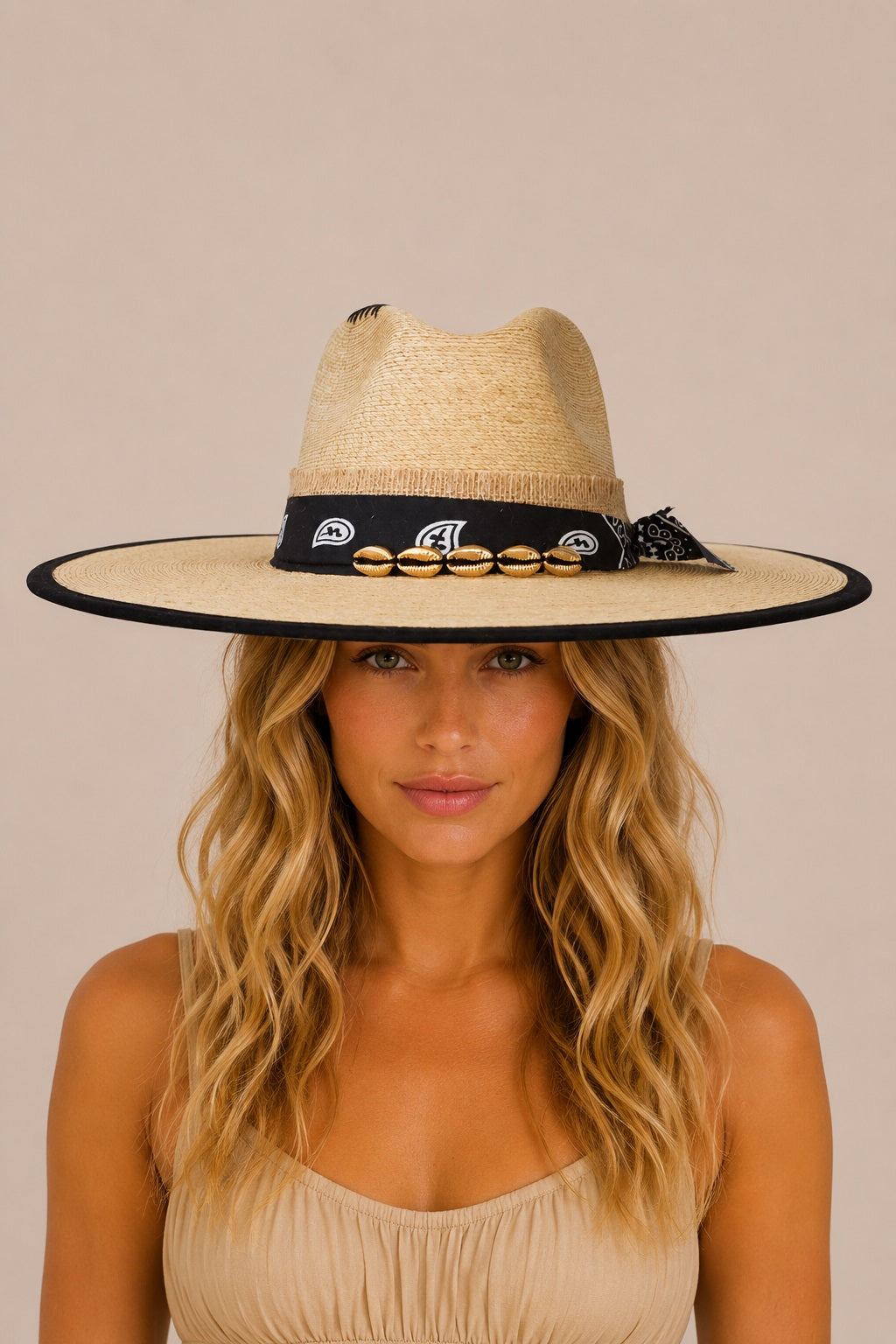 Foteini Straw Western Crown Hat
