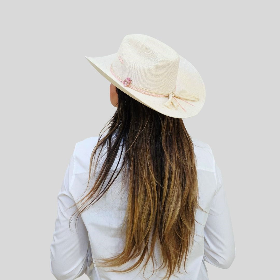 Giuliana Straw Cowboy Crown Hat