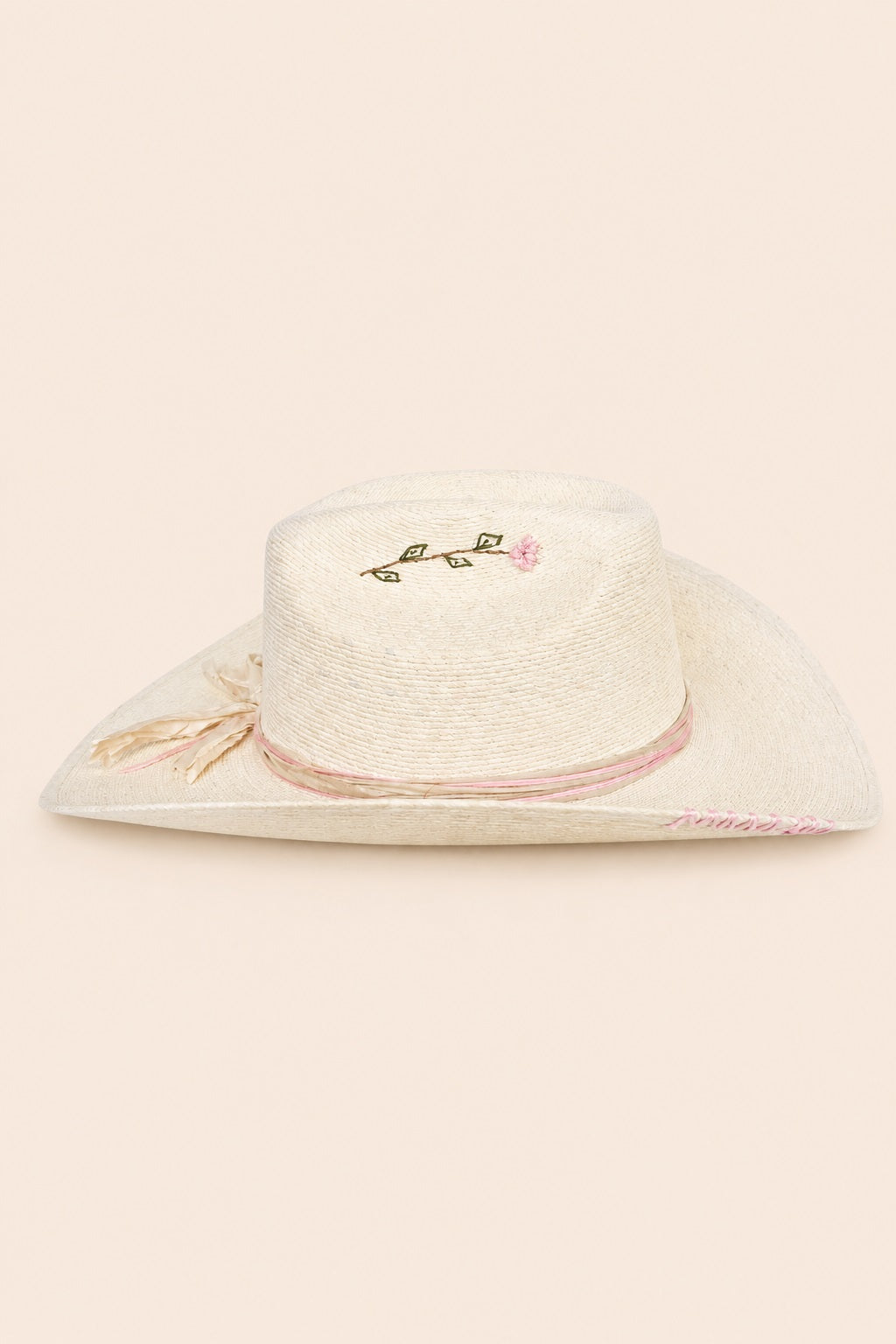 Giuliana Straw Cowboy Crown Hat