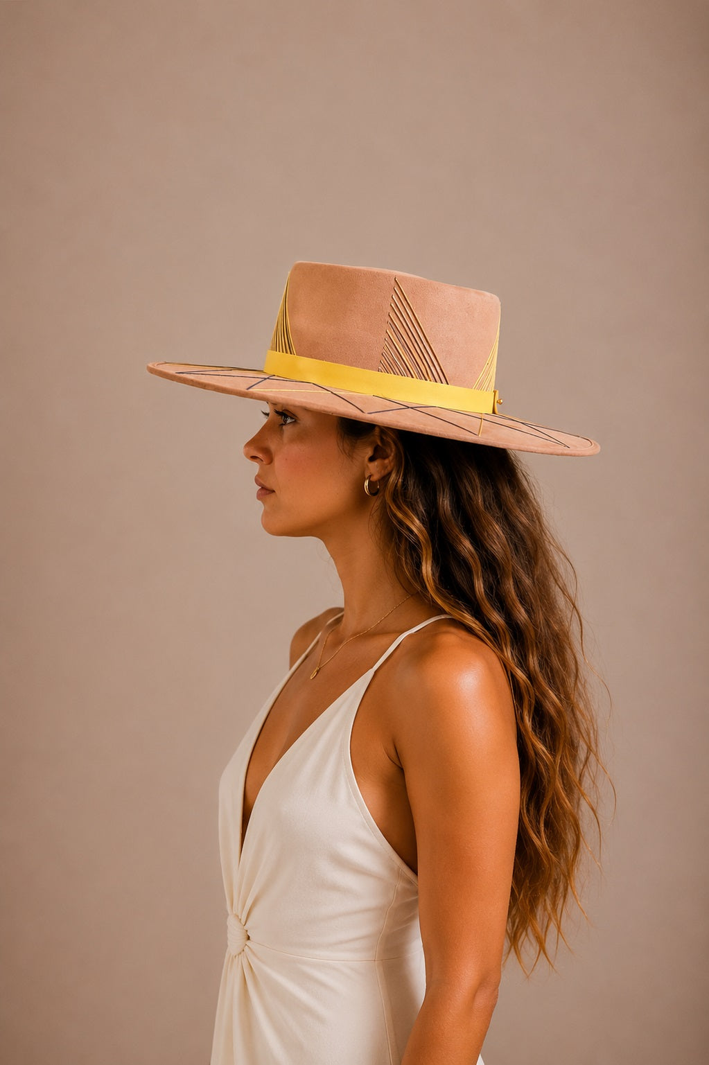 Hallie Telescope Crown Hat