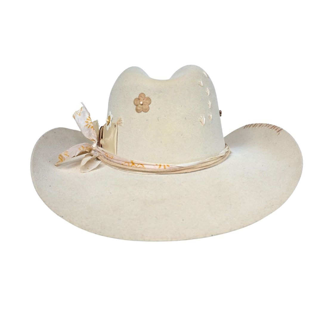Harriet Cowboy Crown Hat - Beige