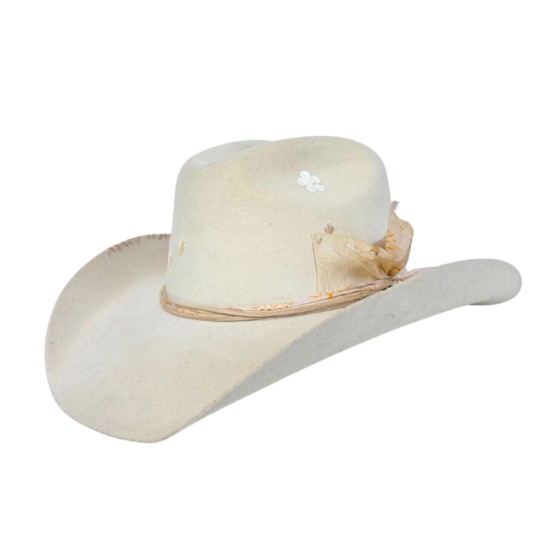 Harriet Cowboy Crown Hat - Beige