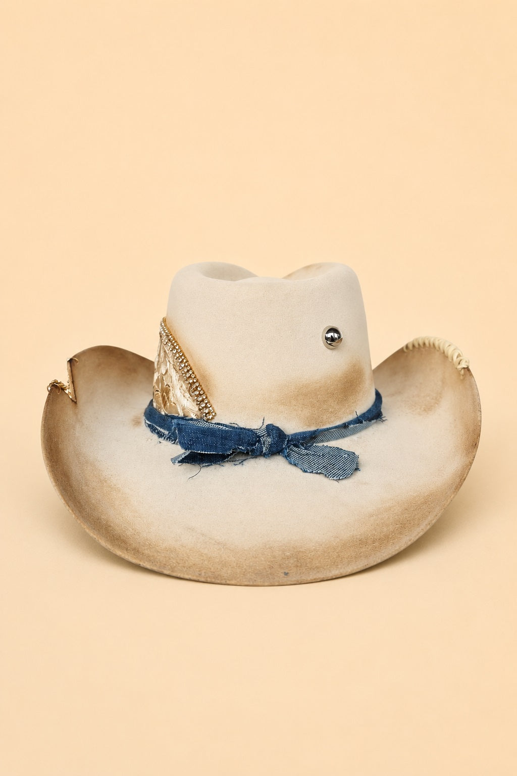 Honey Western Trompo Crown Hat