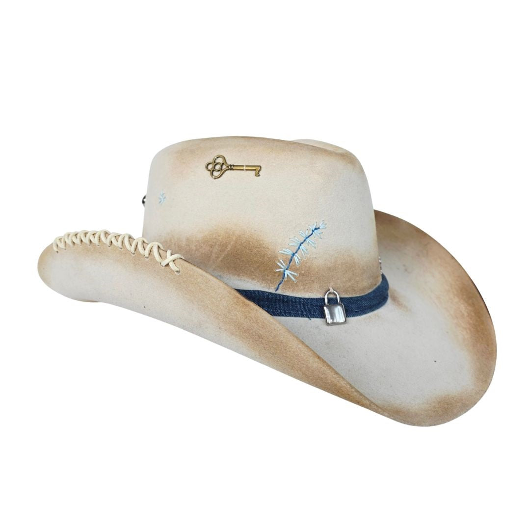 Honey Western Trompo Crown Hat