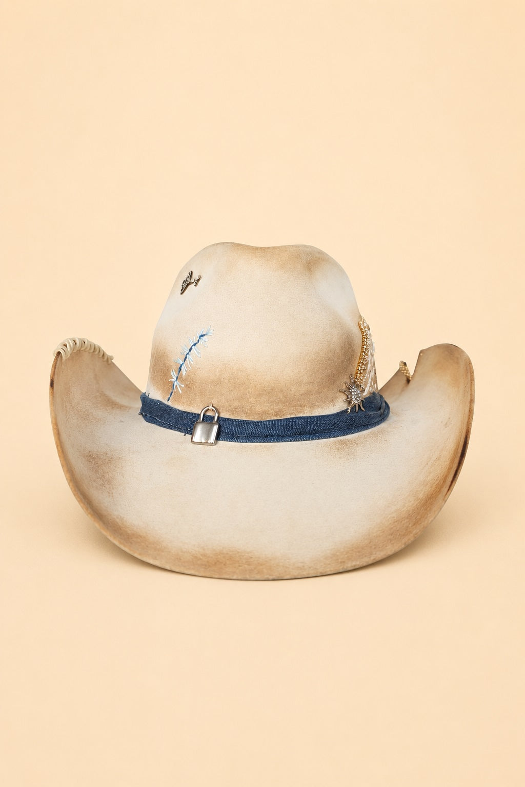 Honey Western Trompo Crown Hat