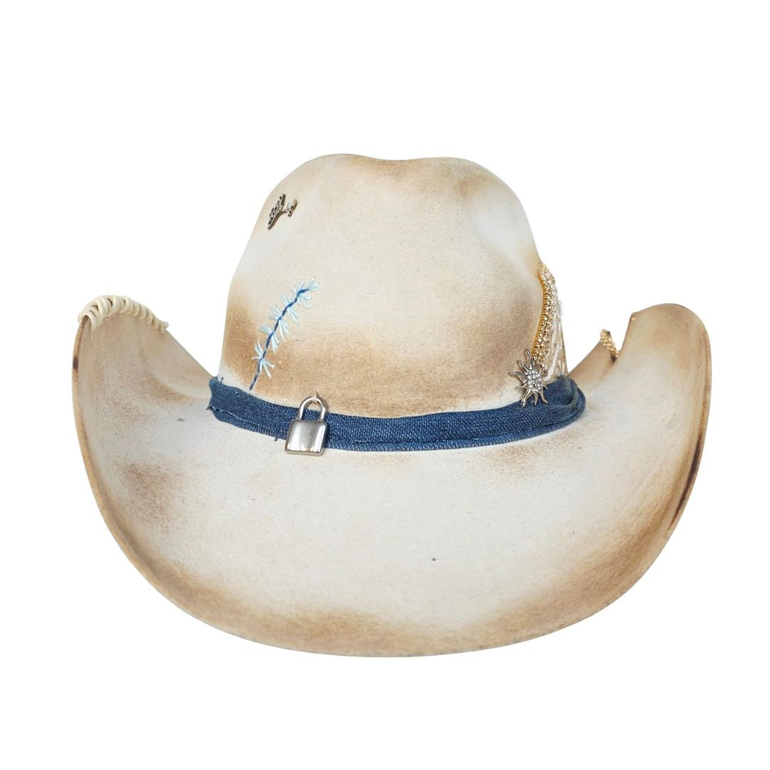 Honey Western Trompo Crown Hat