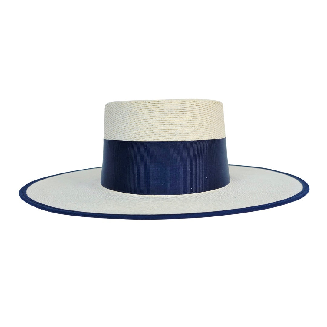 Isla Straw Boater Crown Hat