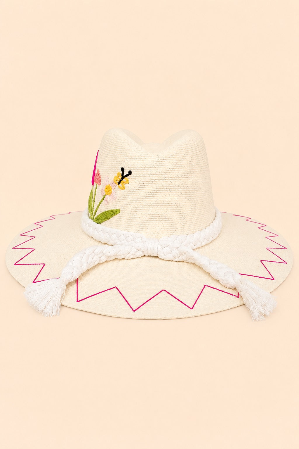 Ioulia Straw Indiana Crown Hat