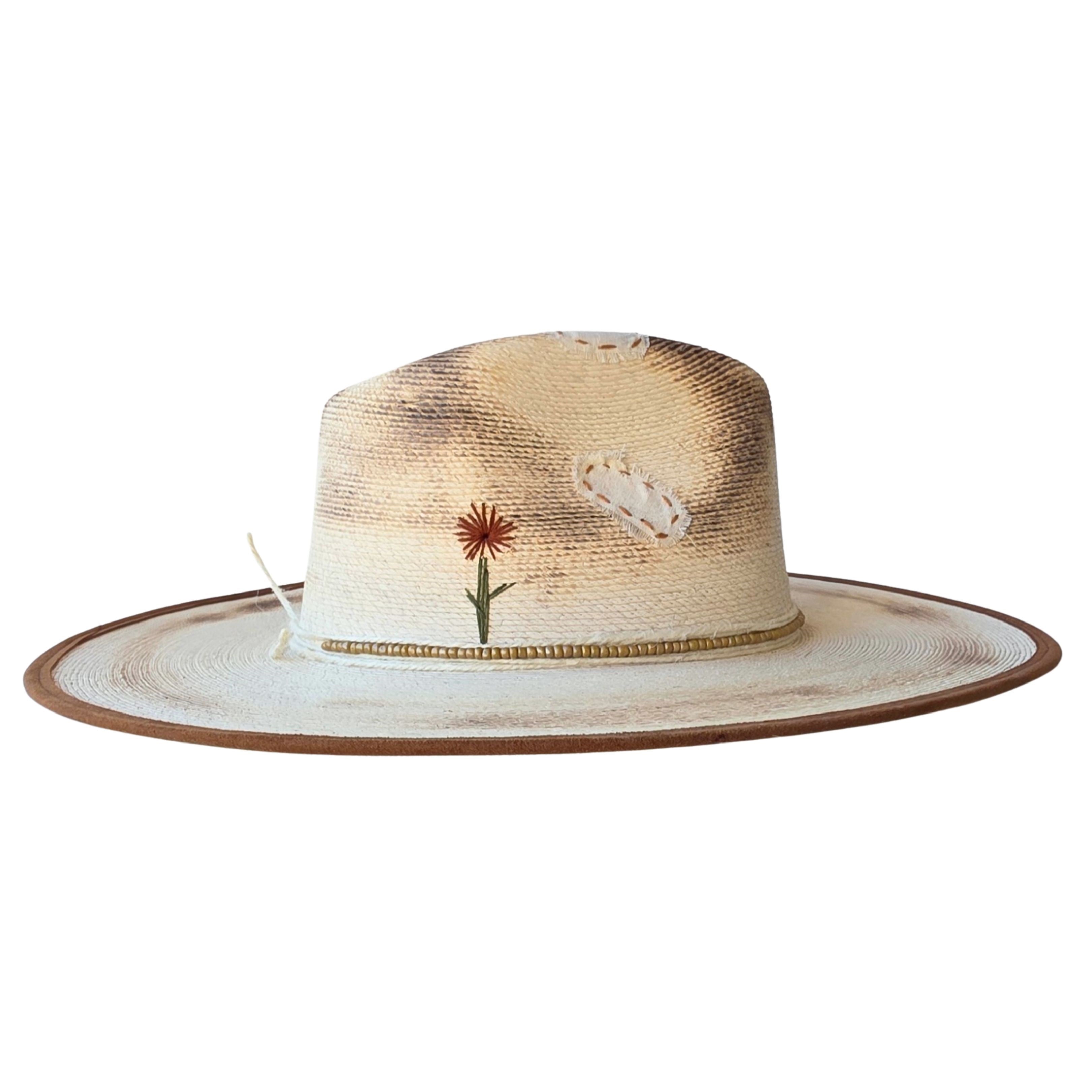 Ismini Straw Western Crown Hat
