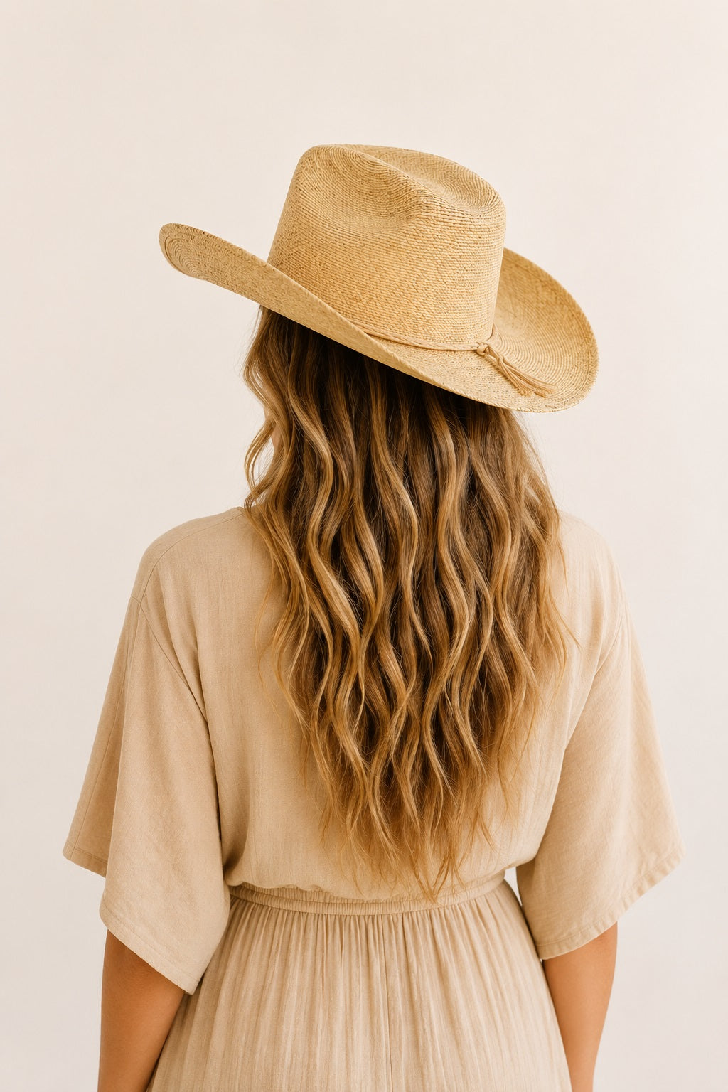Khloe Straw Cowboy Crown Hat