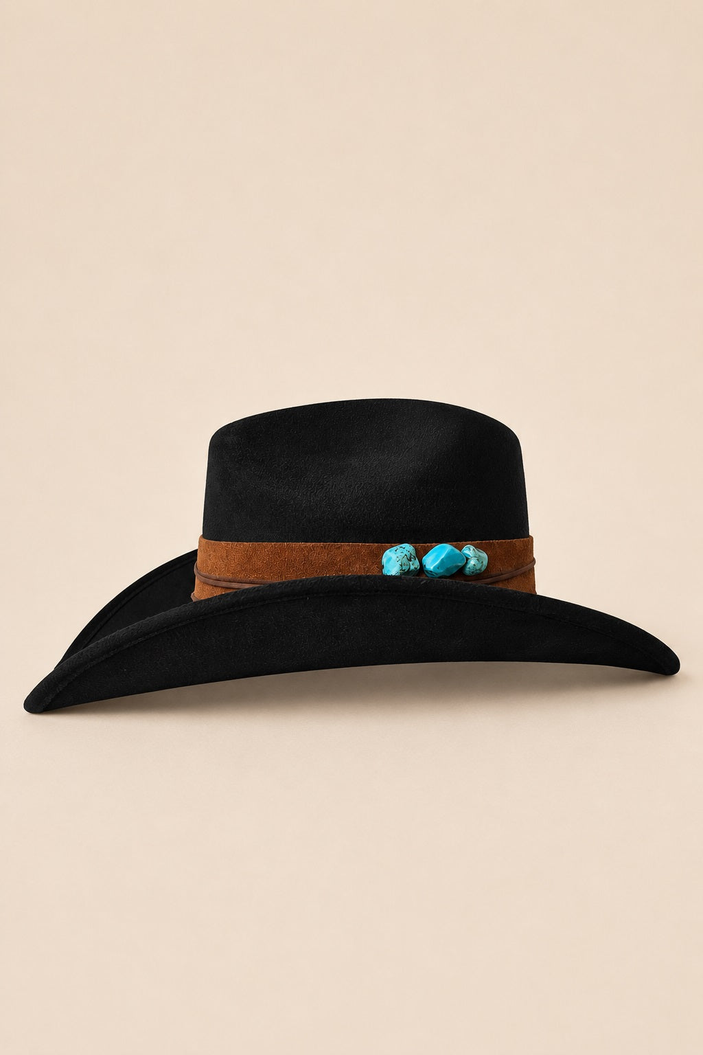 Kyveli Cowboy Crown Hat - Red