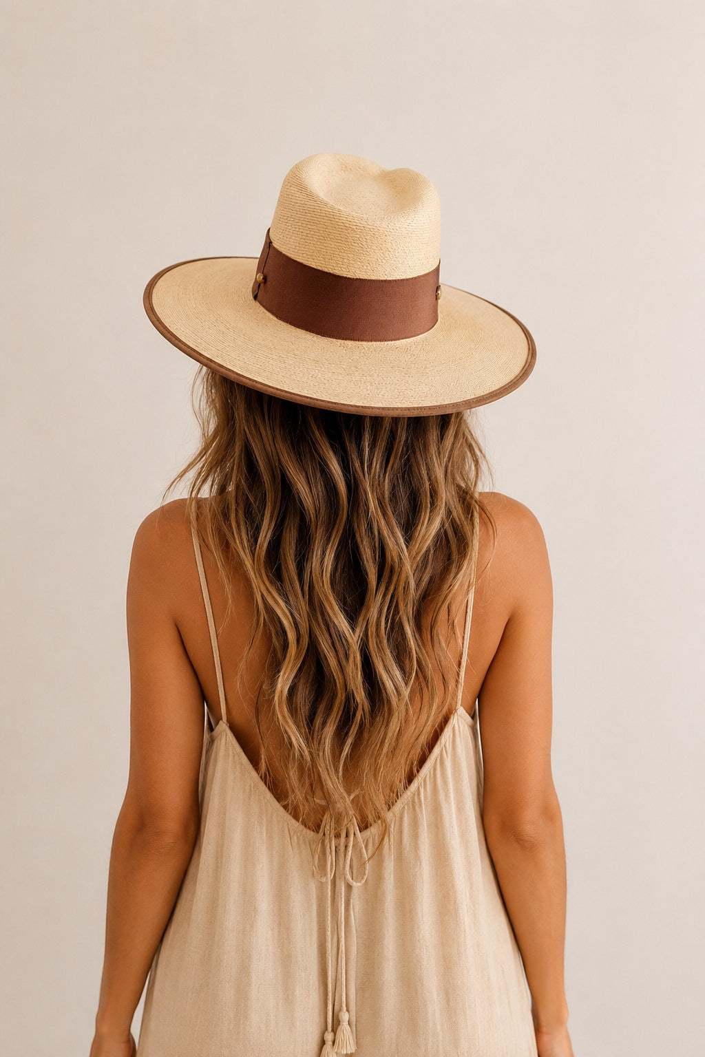 Loretta Straw Fedora Crown Hat