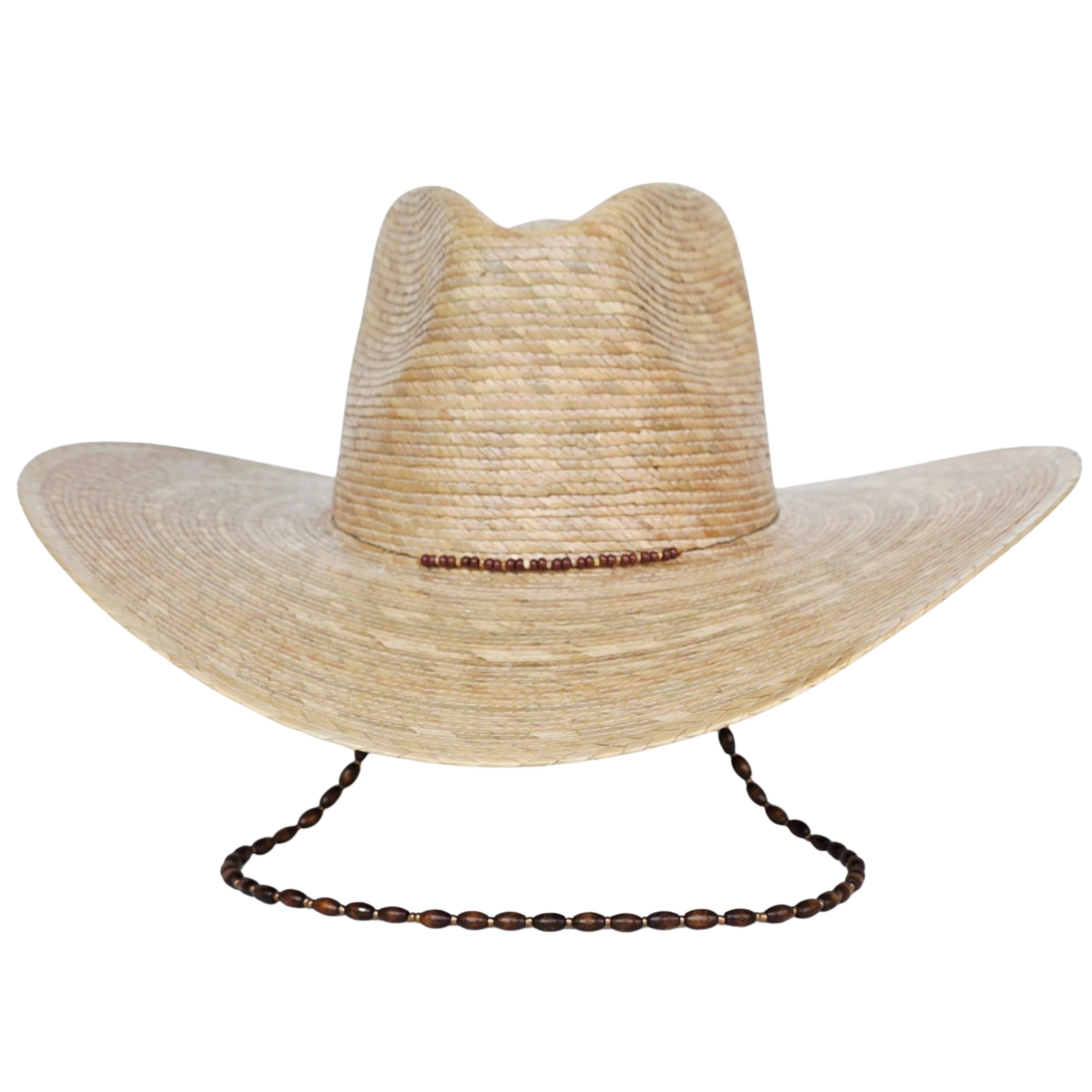 Louiza Straw Western Crown Hat