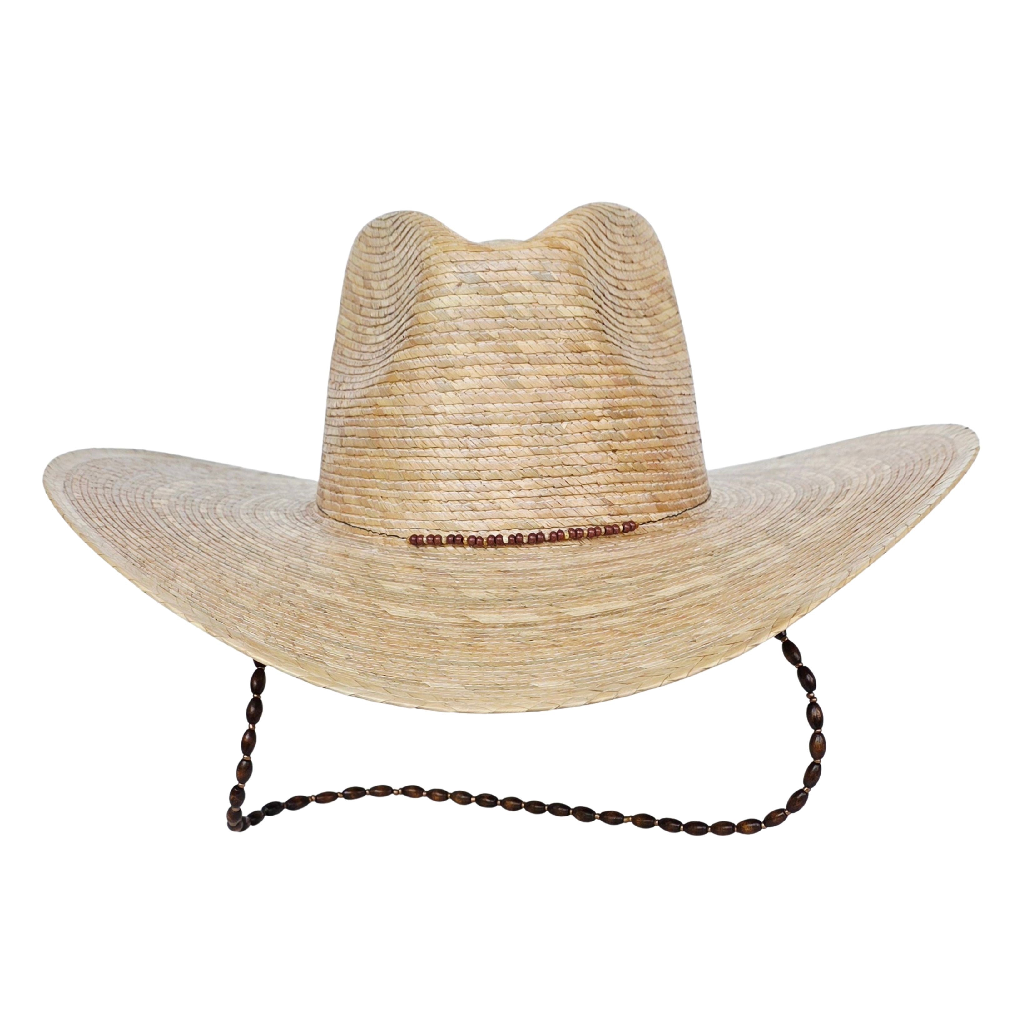 Louiza Straw Western Crown Hat