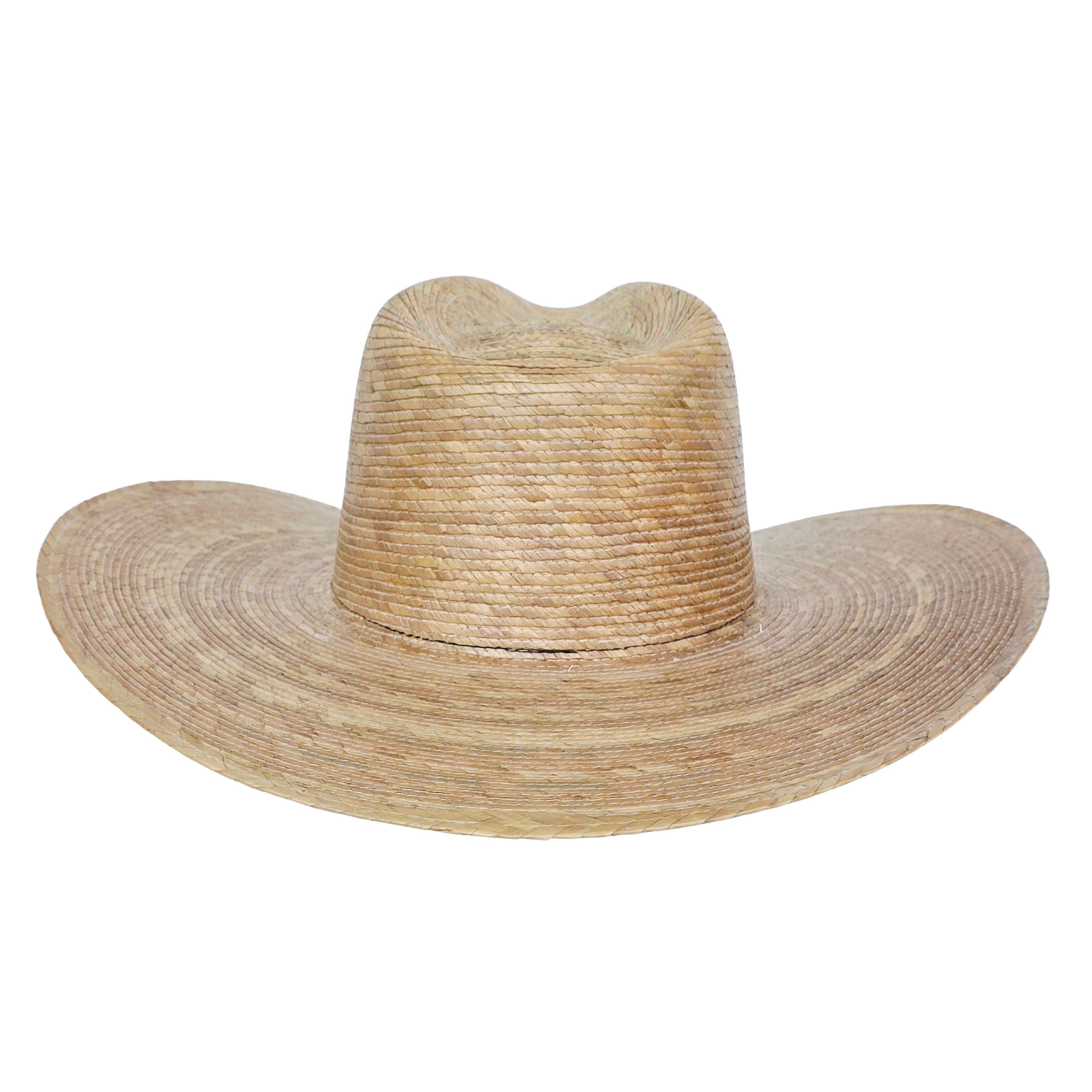 Louiza Straw Western Crown Hat
