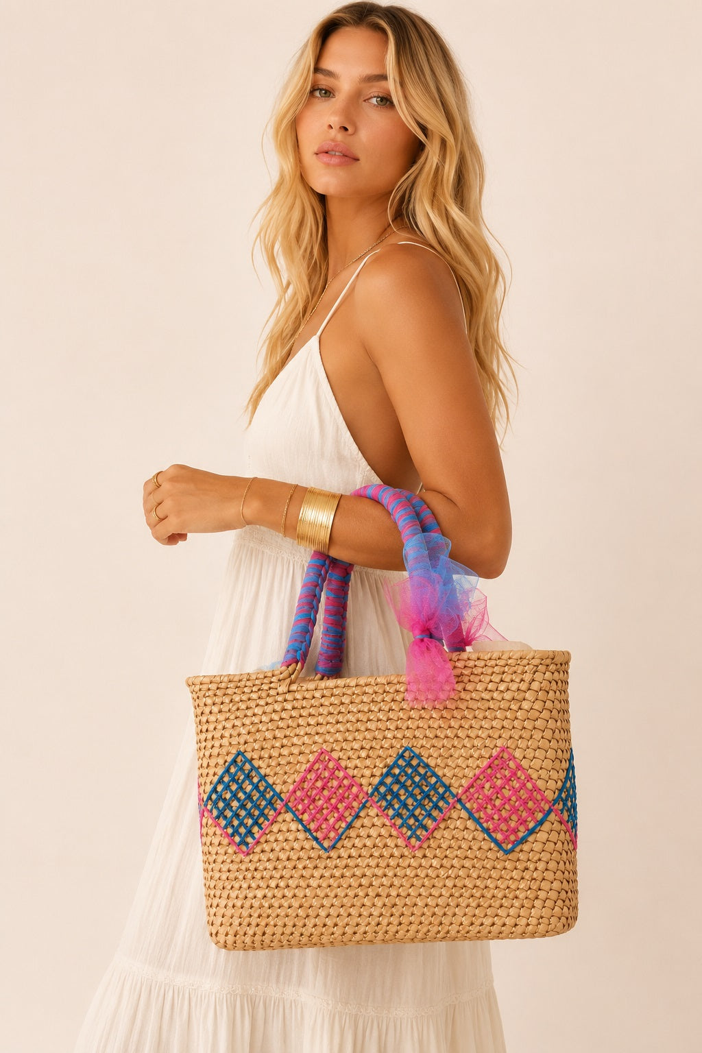 Lucia Woven Tote