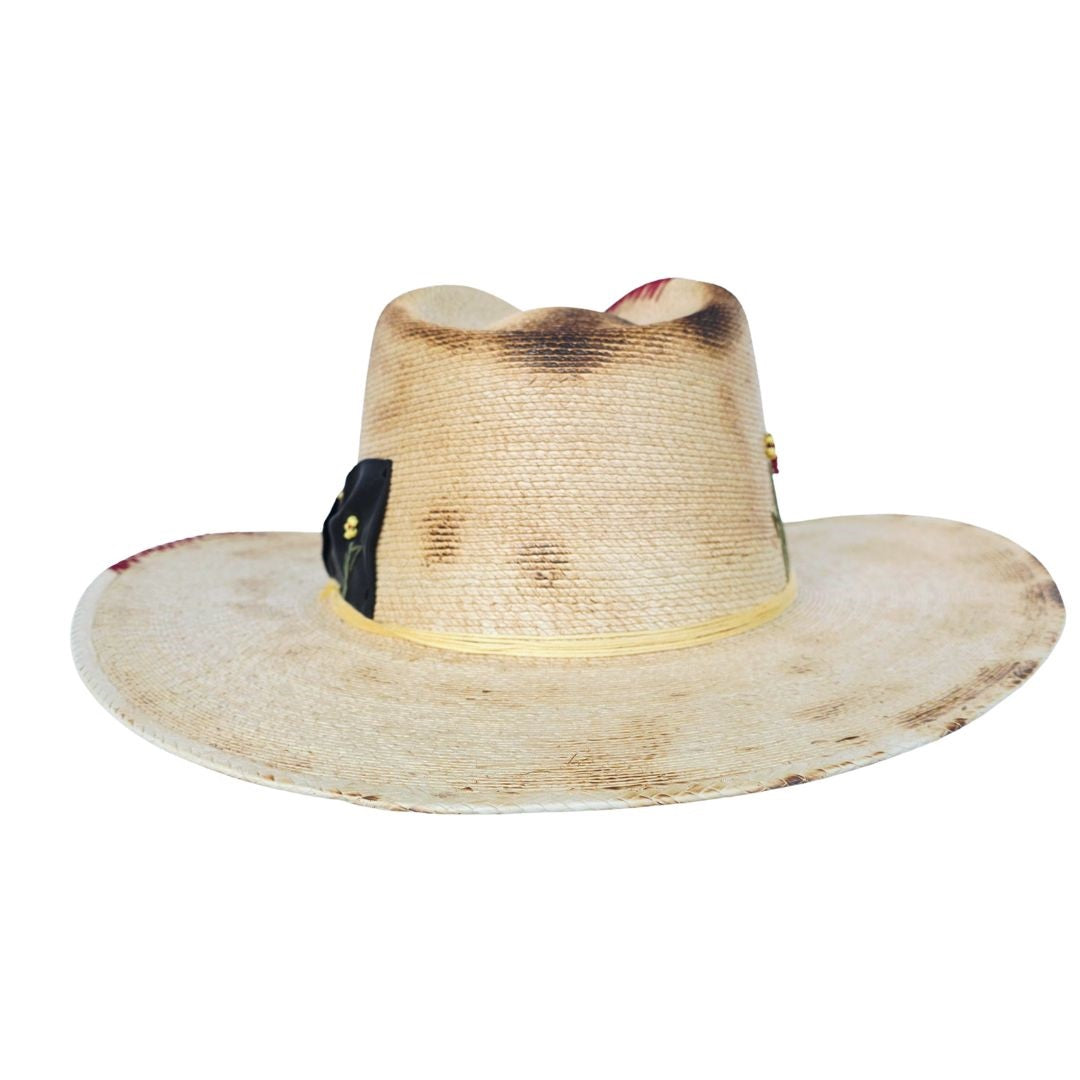 Lulu Straw Western Crown Hat