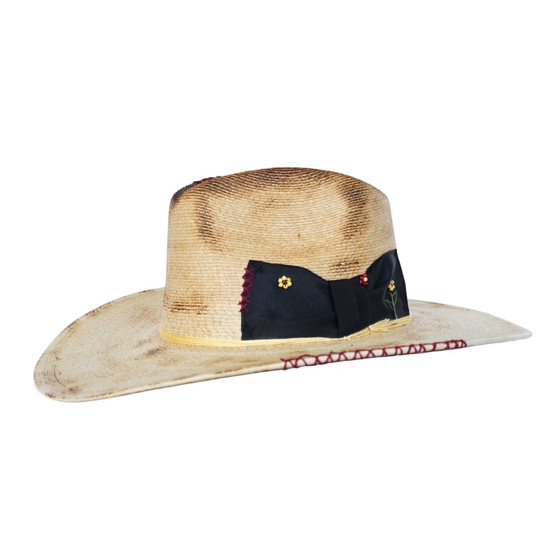 Lulu Straw Western Crown Hat