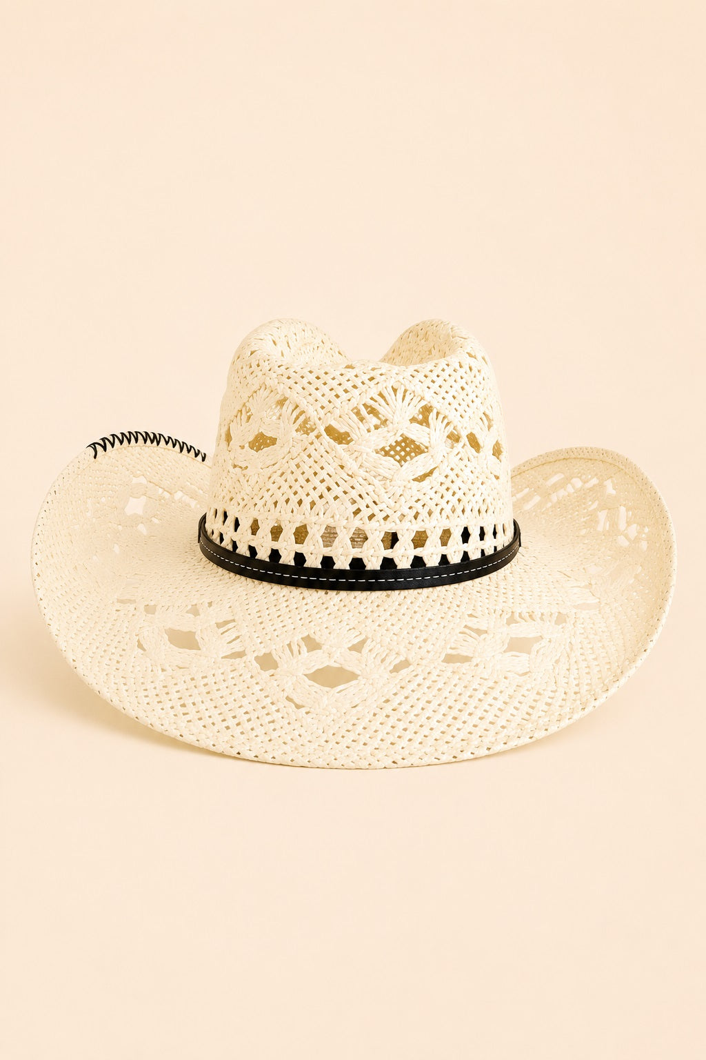 Maile Vented Straw Western Hat
