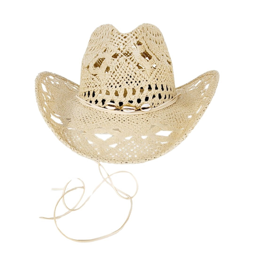 Randi Vented Straw Western Hat