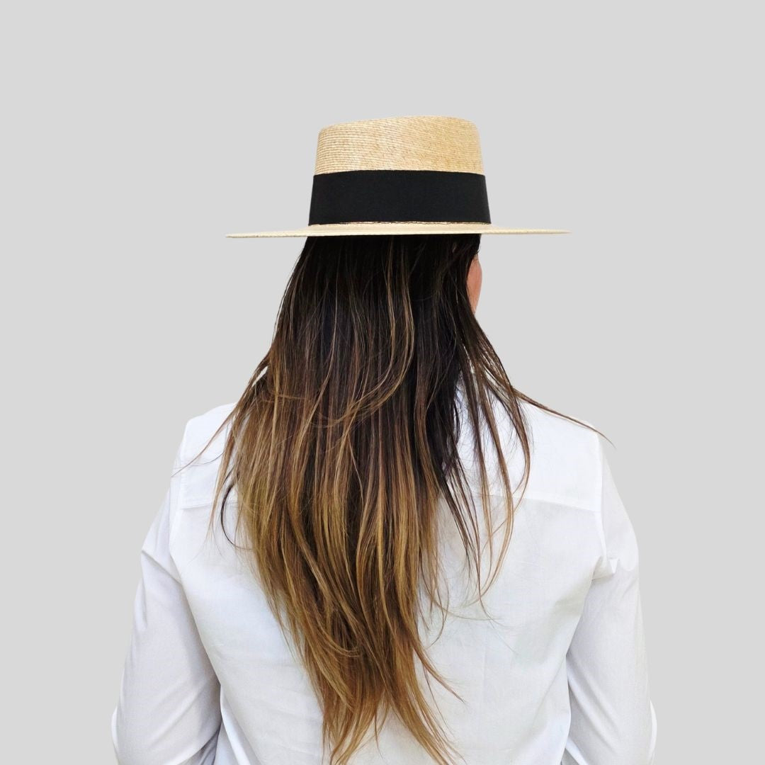 Royalty Straw Telescope Crown Hat - Tan