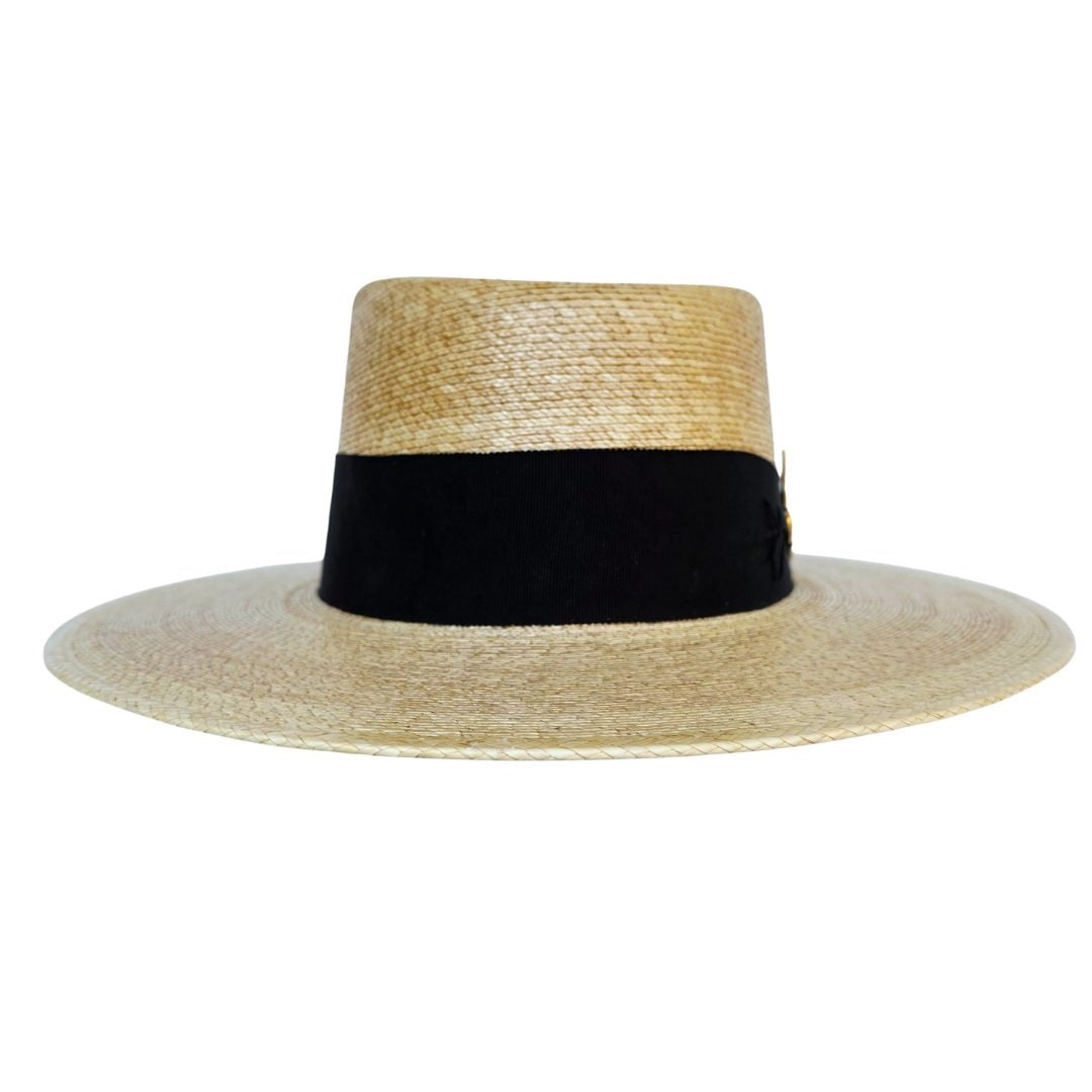 Royalty Straw Telescope Crown Hat - Tan