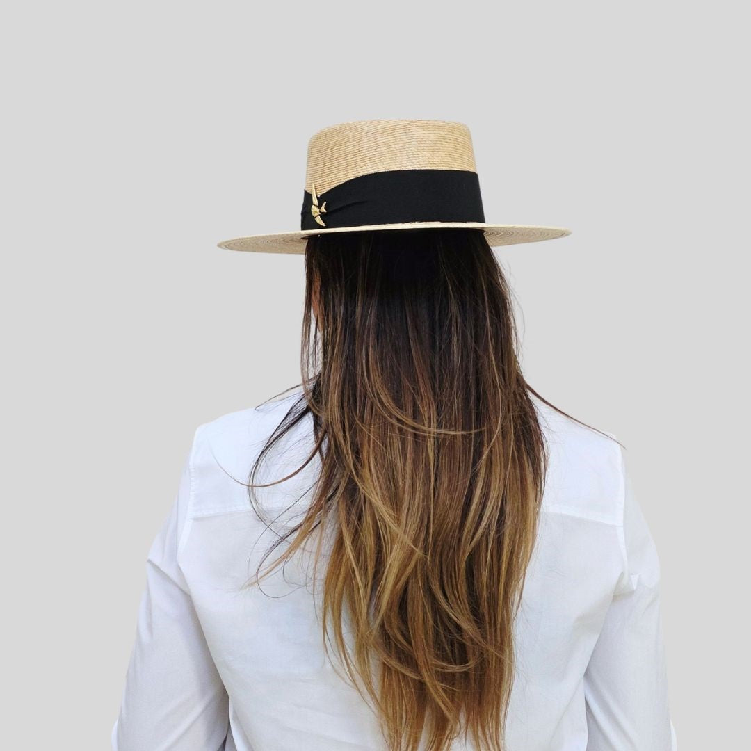 Royalty Straw Telescope Crown Hat - Tan