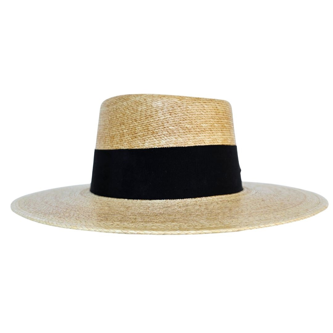 Royalty Straw Telescope Crown Hat - Tan