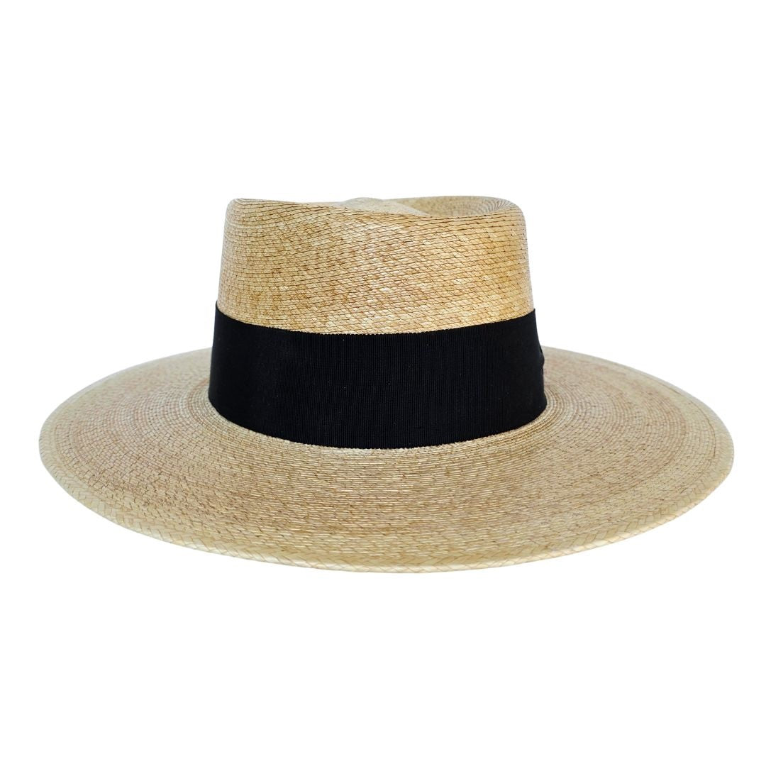 Royalty Straw Telescope Crown Hat - Tan