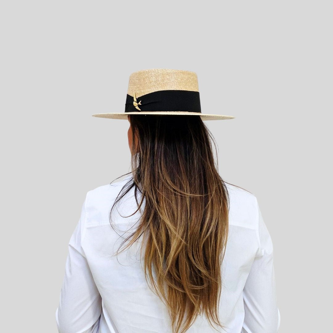 Royalty Straw Telescope Crown Hat - Tan