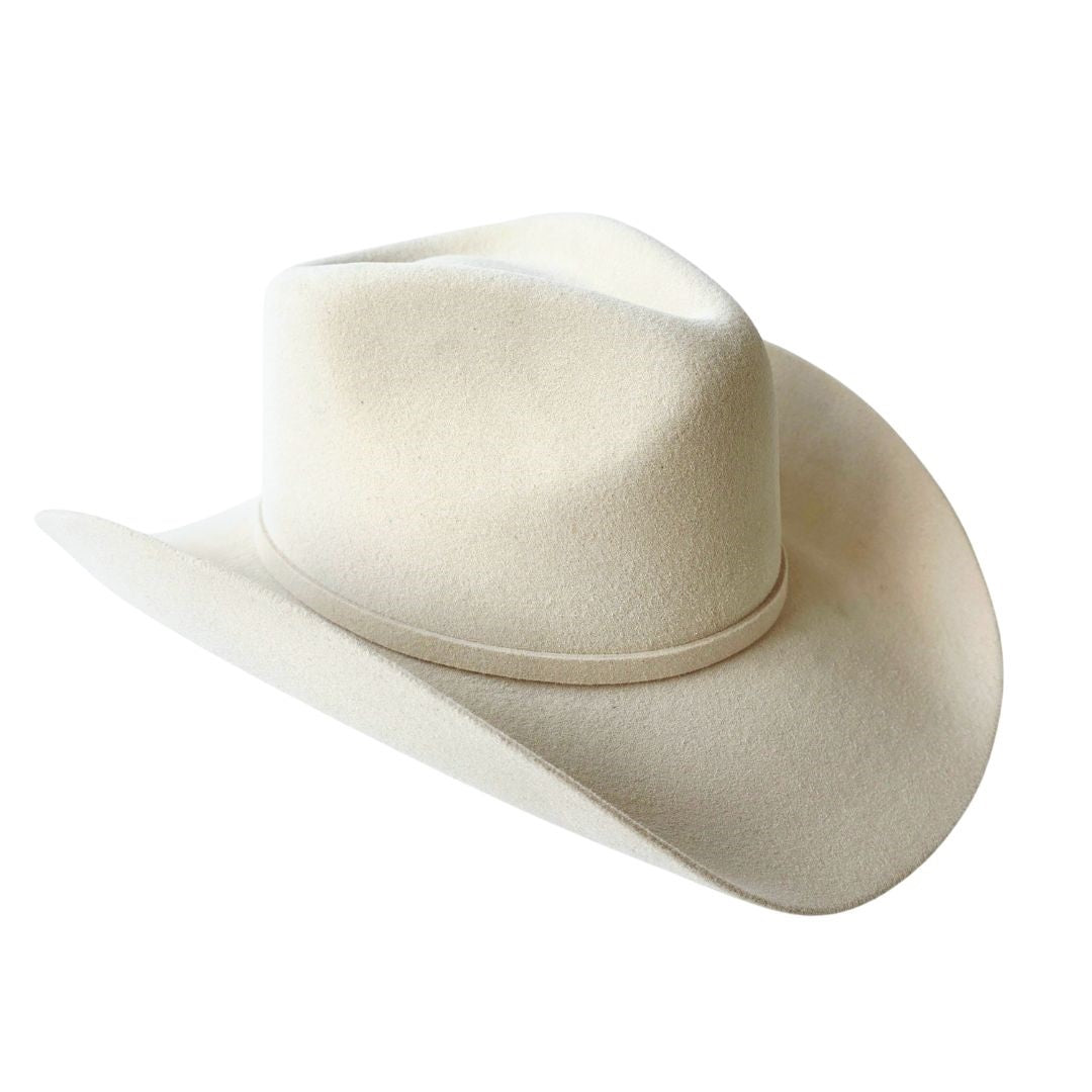 Scottie Western Trompo Crown Hat - Beige