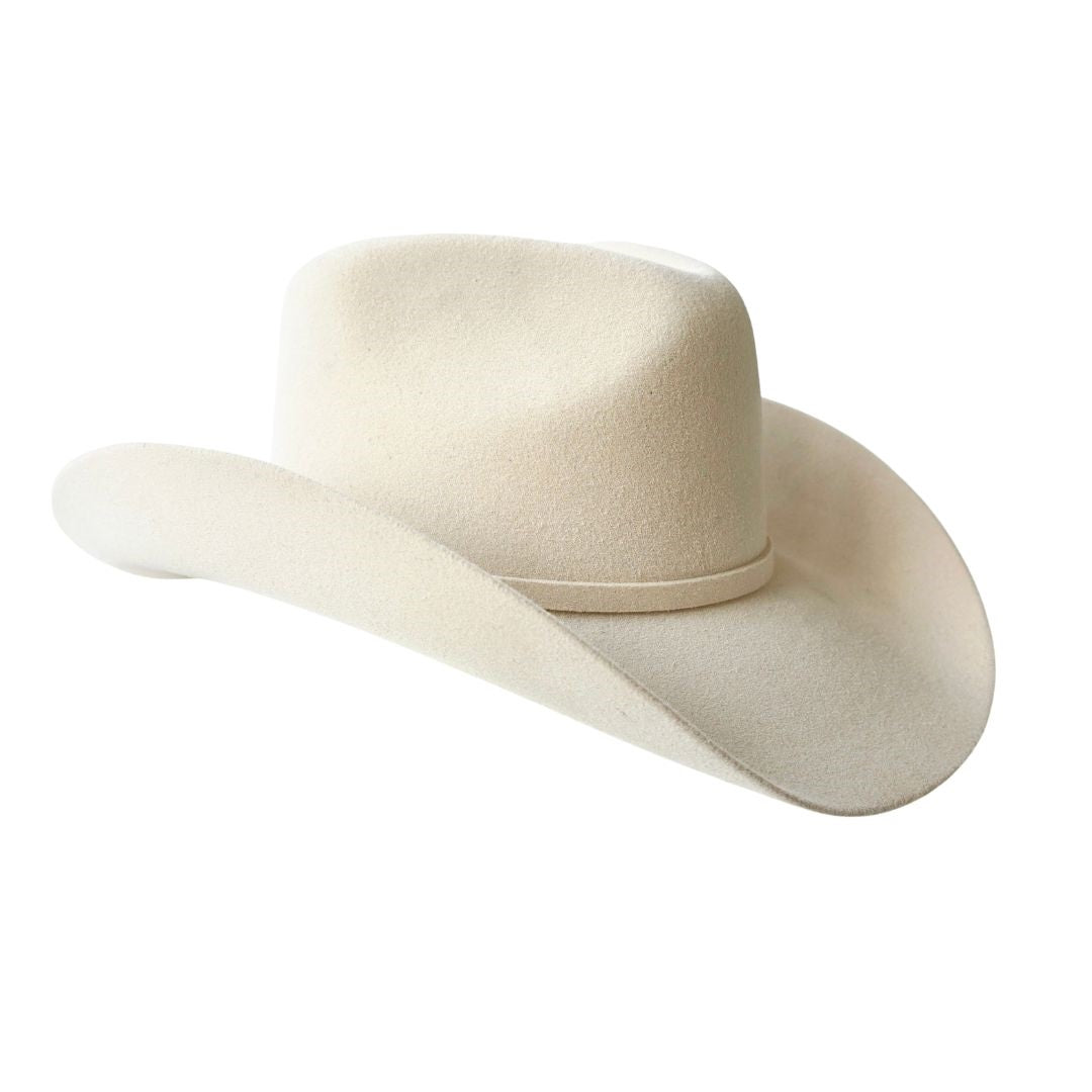 Scottie Western Trompo Crown Hat - Beige