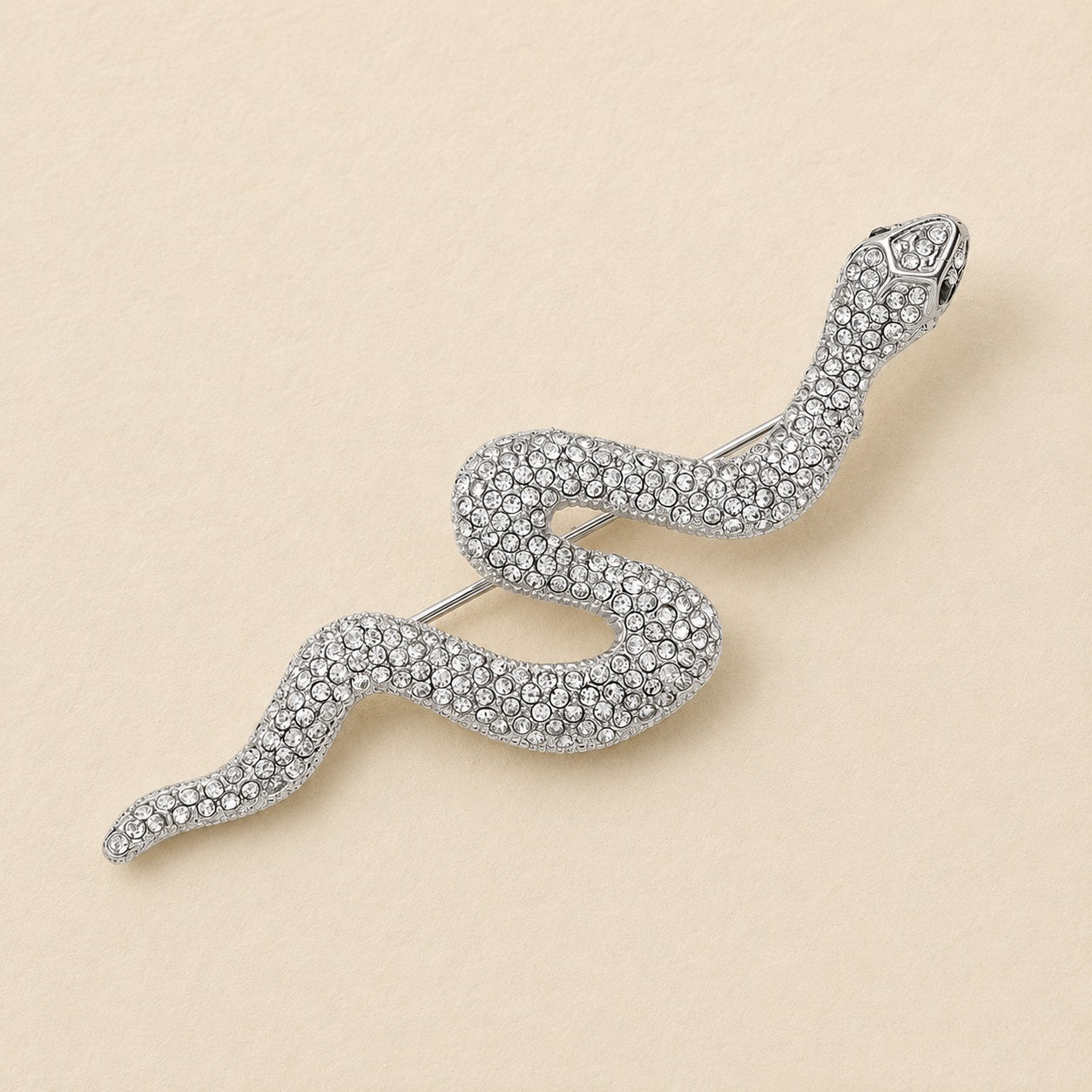 Serpentina Crystal Brooch