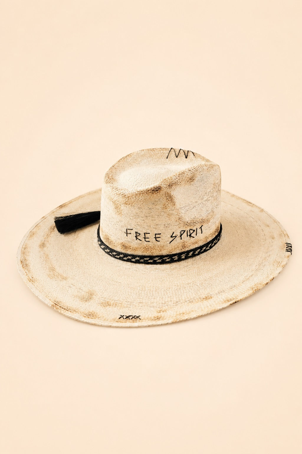 Shiloh Straw Western Crown Hat