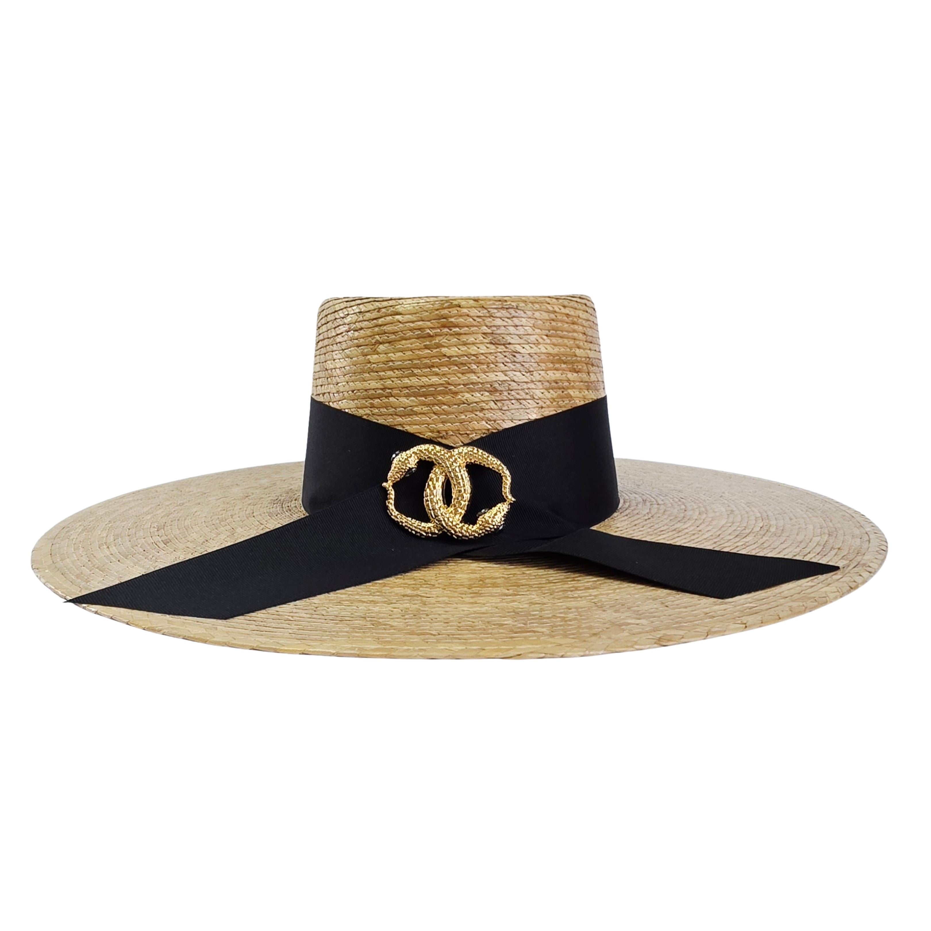 Amelia Straw Telescope Crown Hat