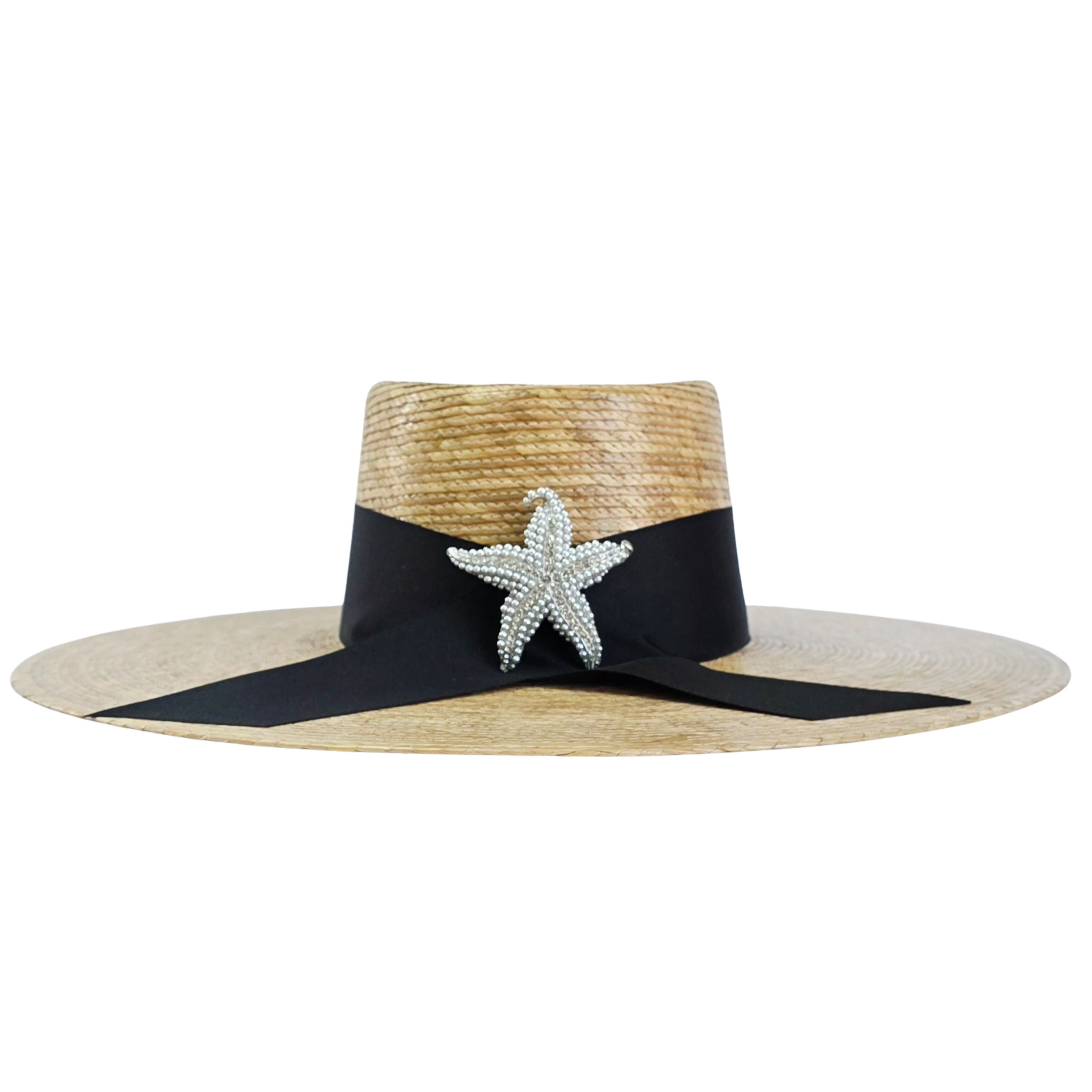 Amelia Straw Telescope Crown Hat