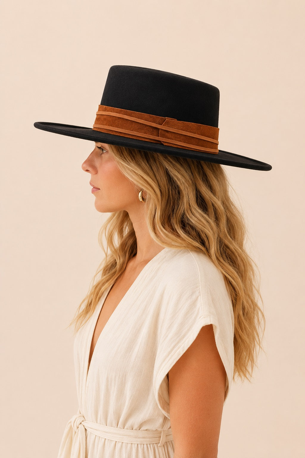 Tasha Boater Crown Hat