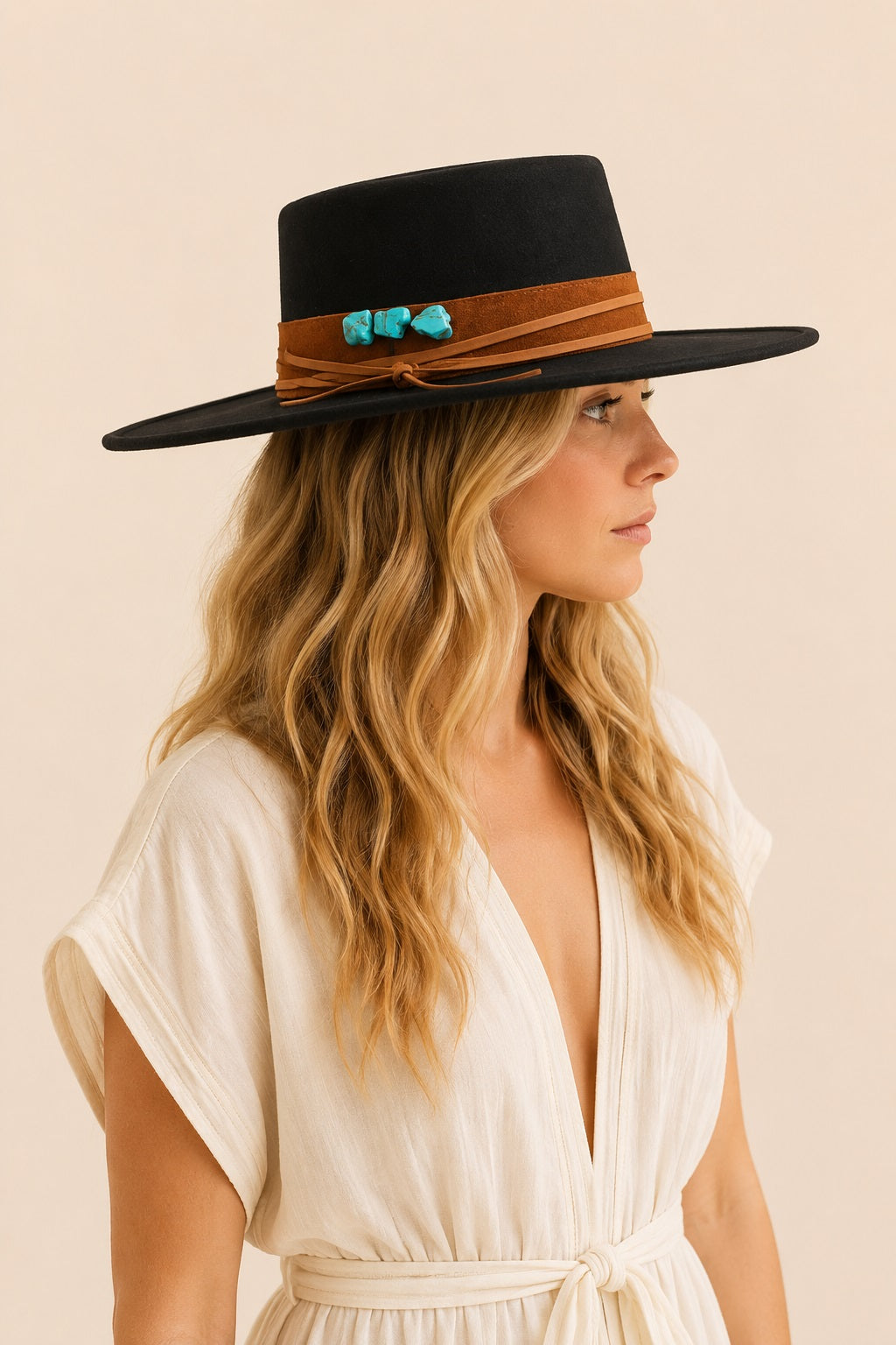 Tasha Boater Crown Hat