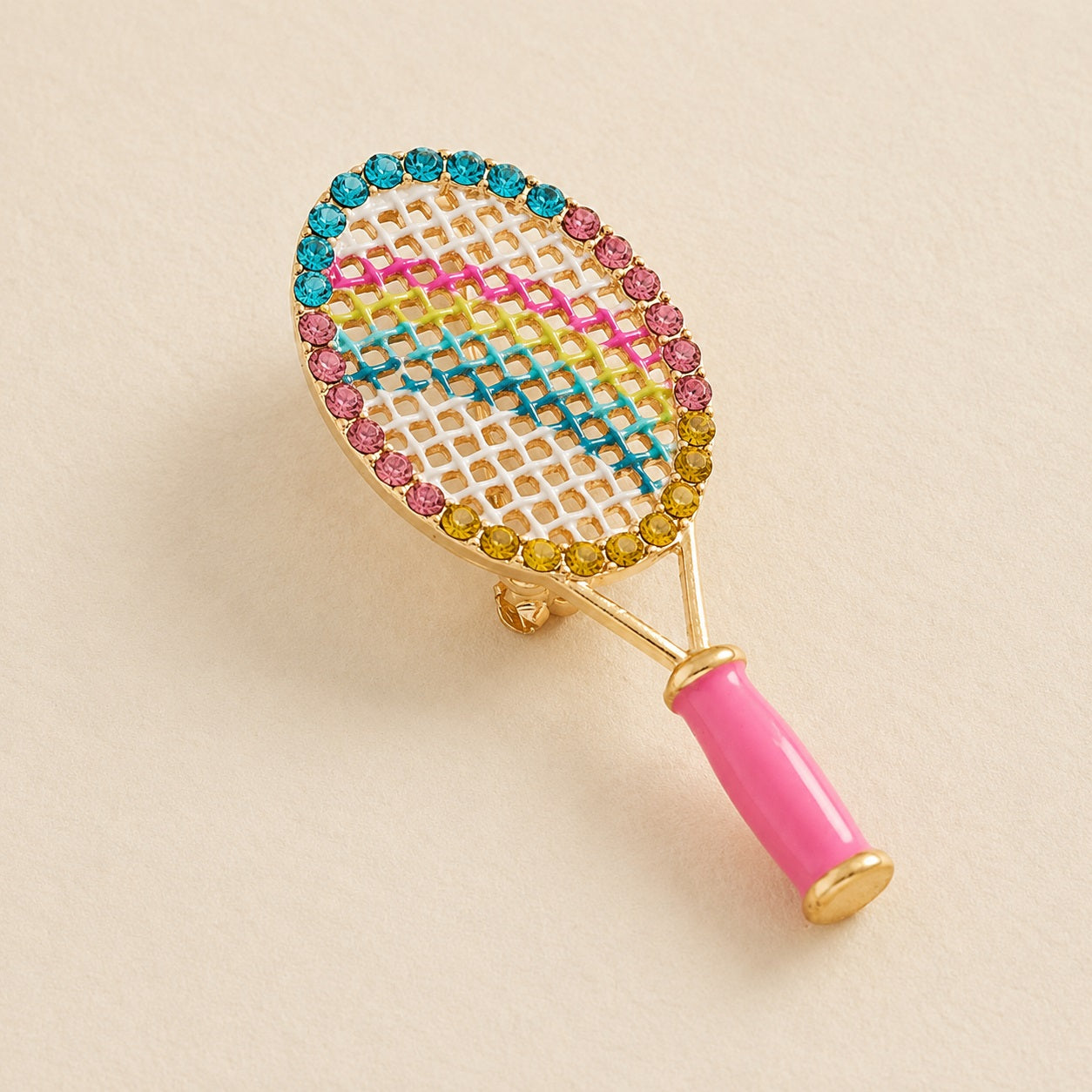 Tennis Club Luxe Brooch