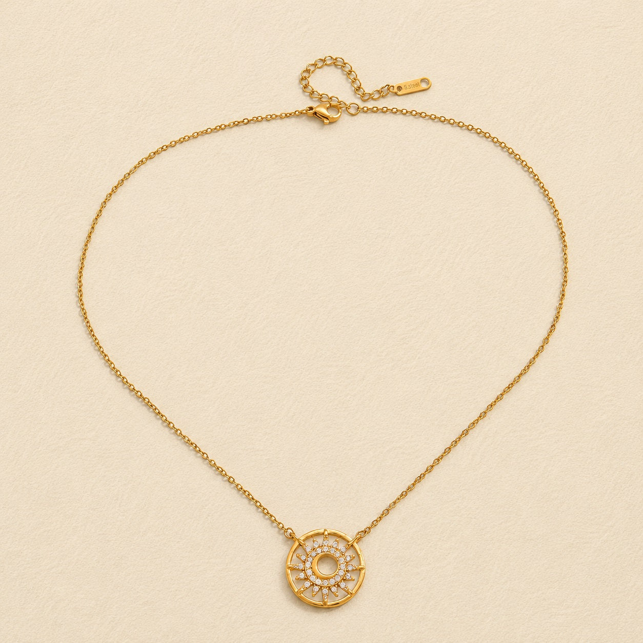 The Solar Halo Medallion Necklace
