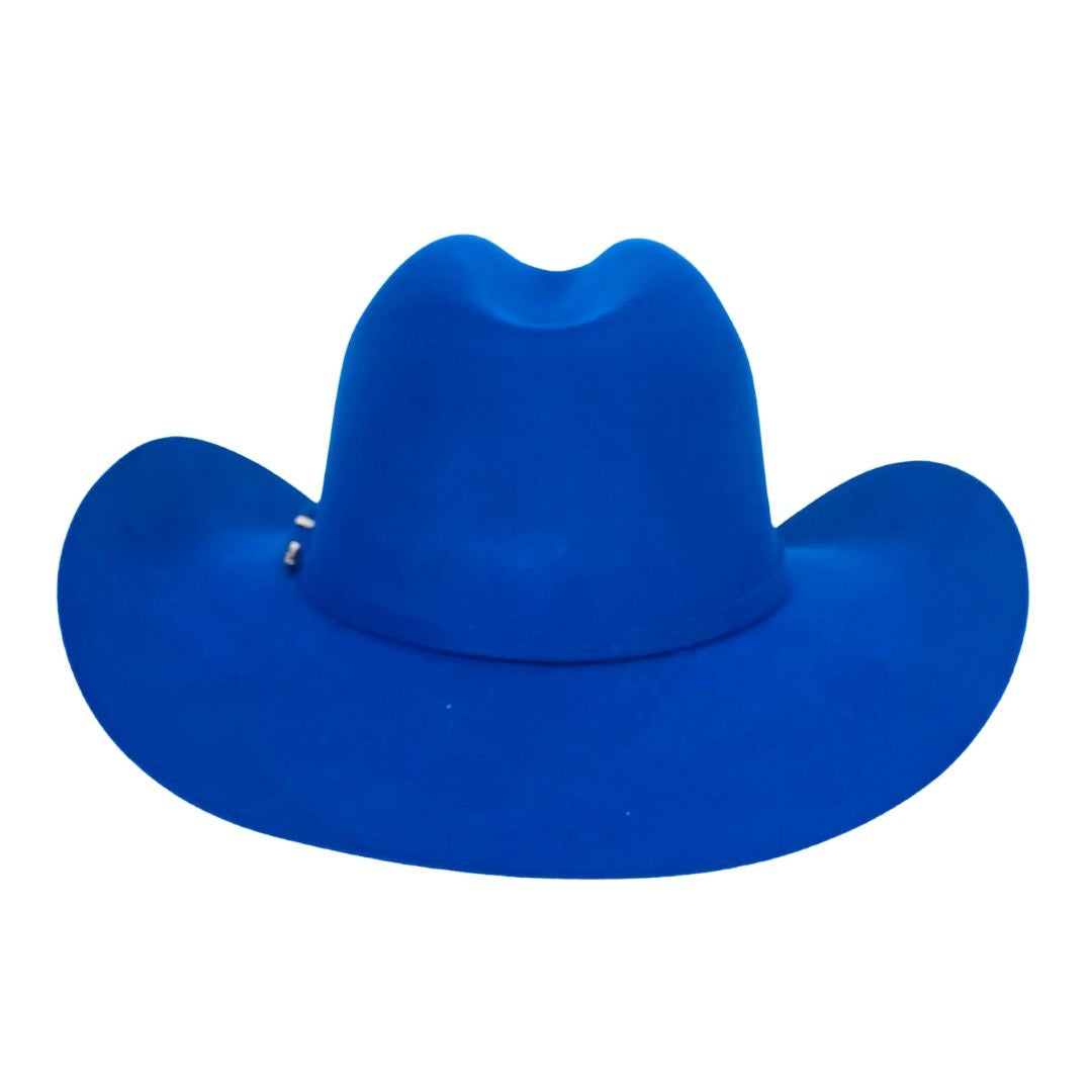 Zachary Western Cowboy Crown Hat - Royal Blue