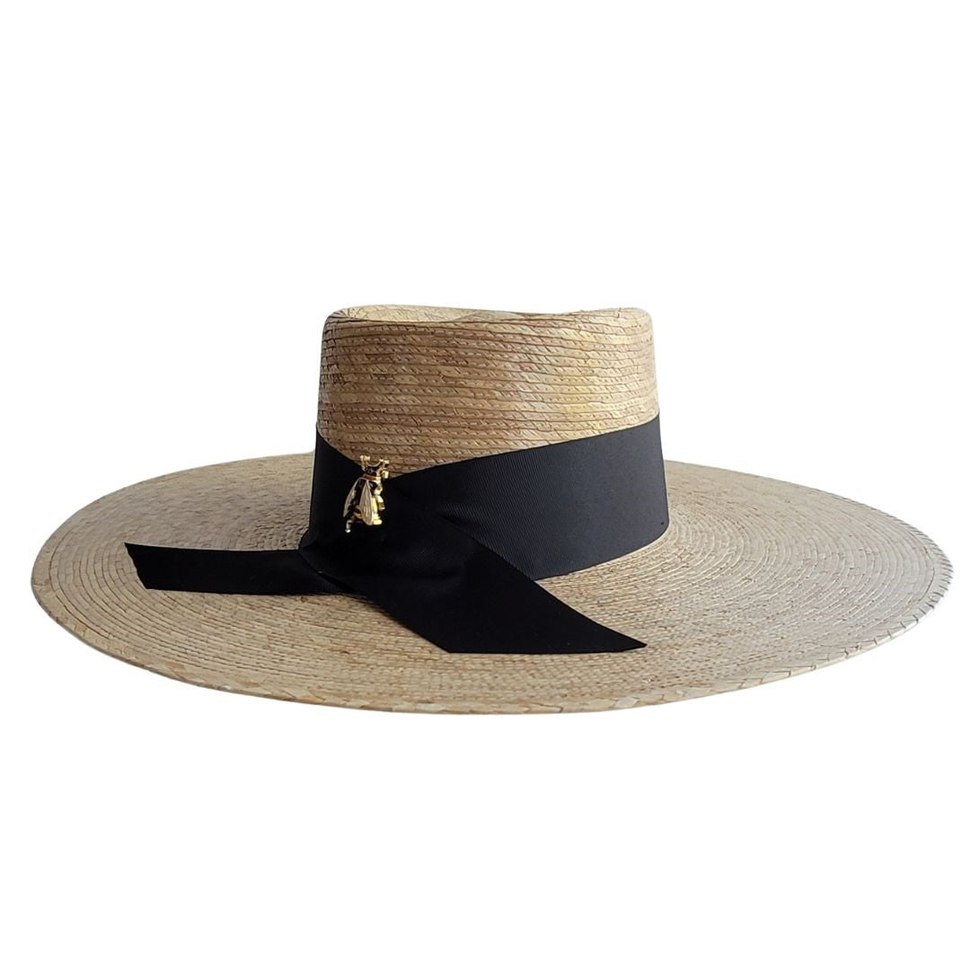 Amelia Straw Telescope Crown Hat