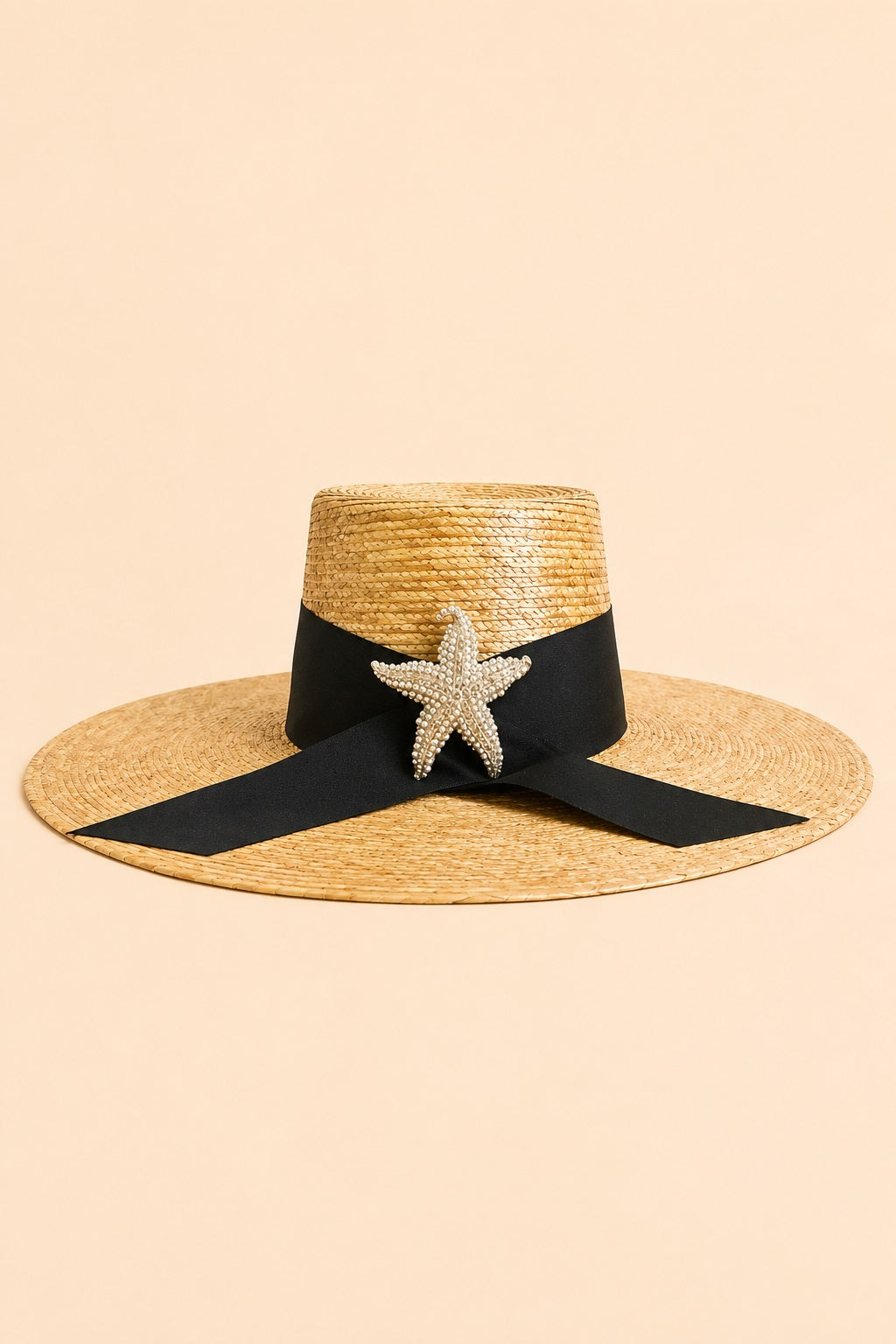 Amelia Straw Telescope Crown Hat