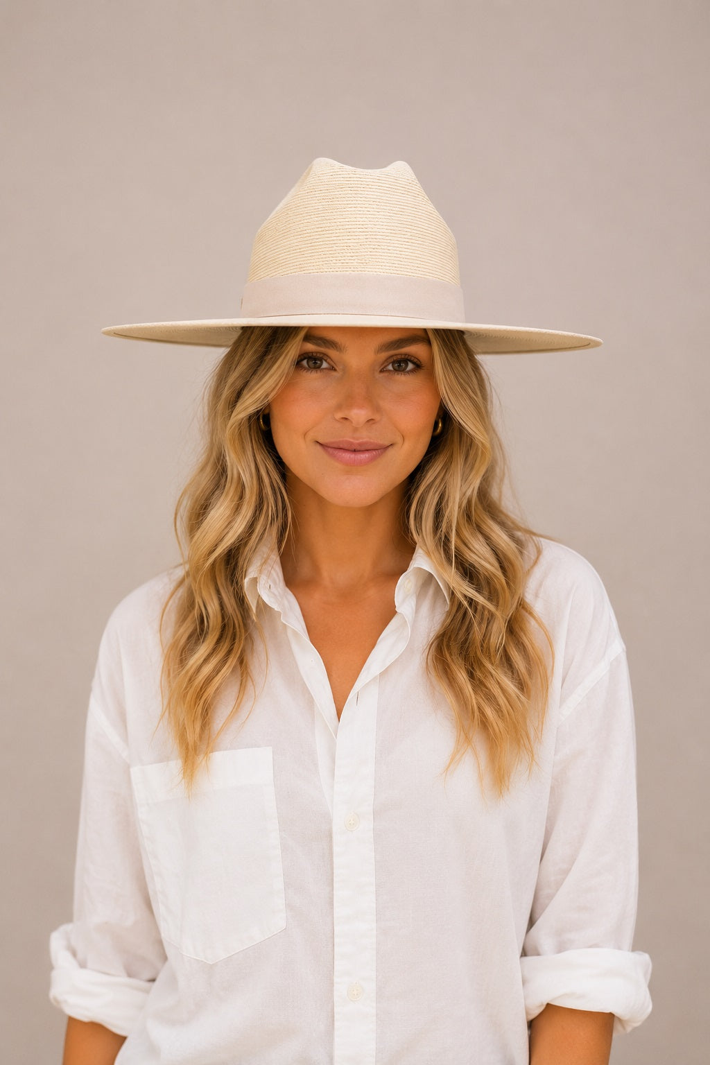 Atrani Straw Truman Crown Hat