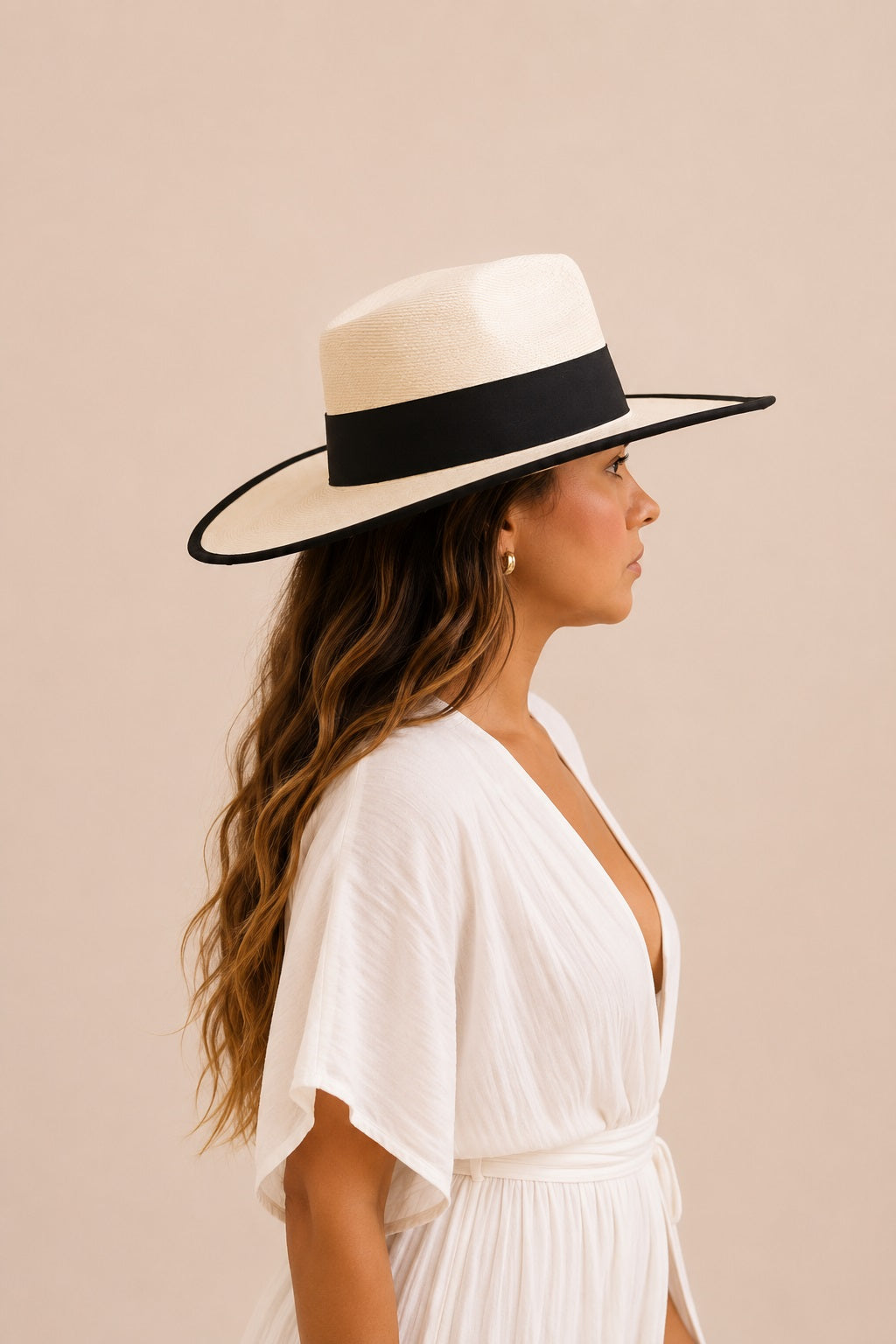Camélia Straw Western Crown Hat