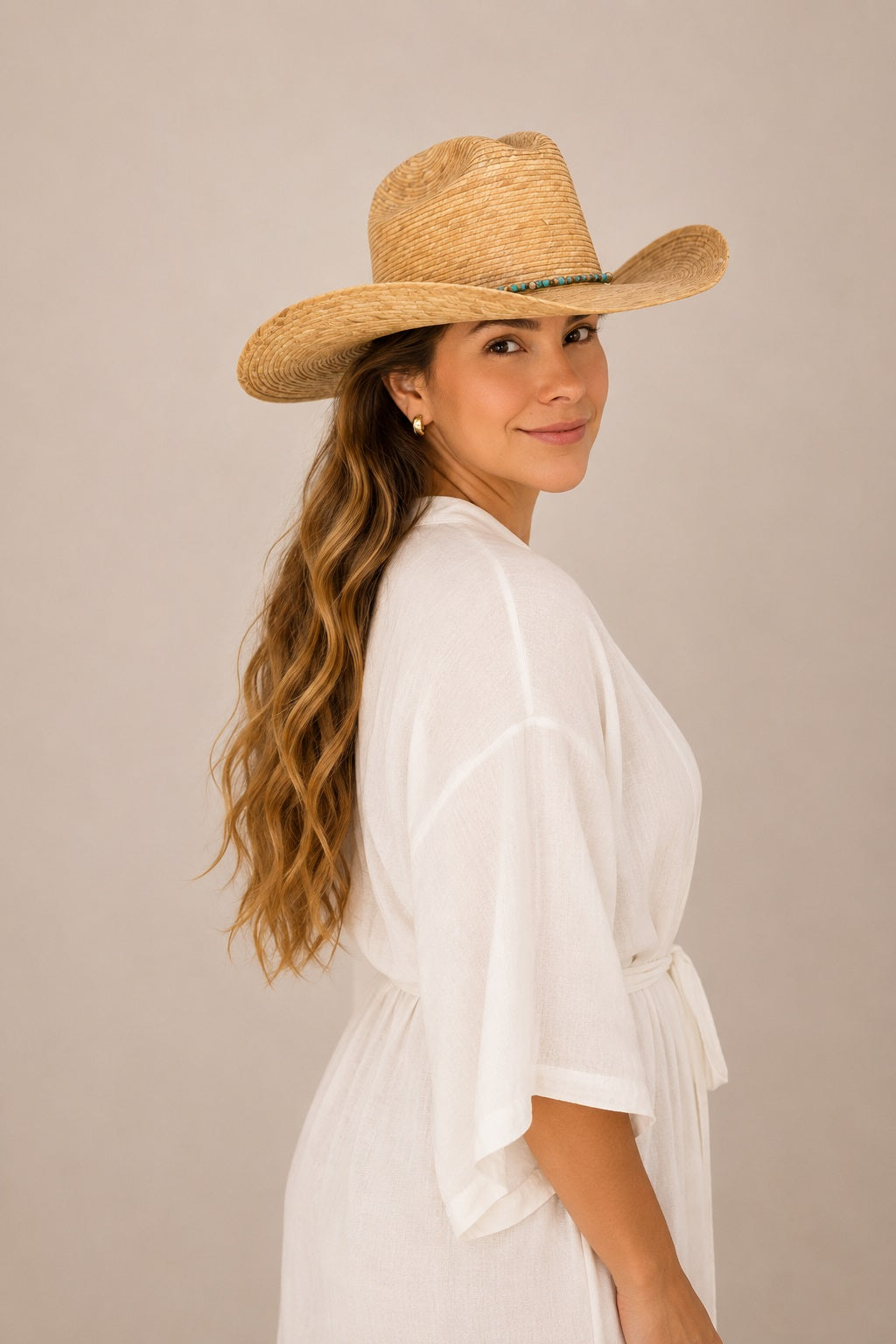 Chara Straw Western Crown Hat